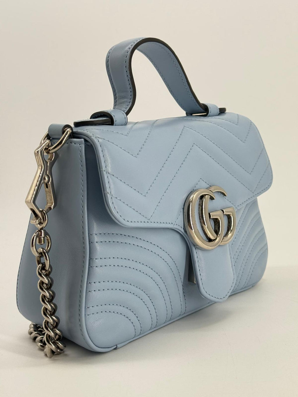 Gucci GG Marmont Mini Top Handle Shoulder Bag