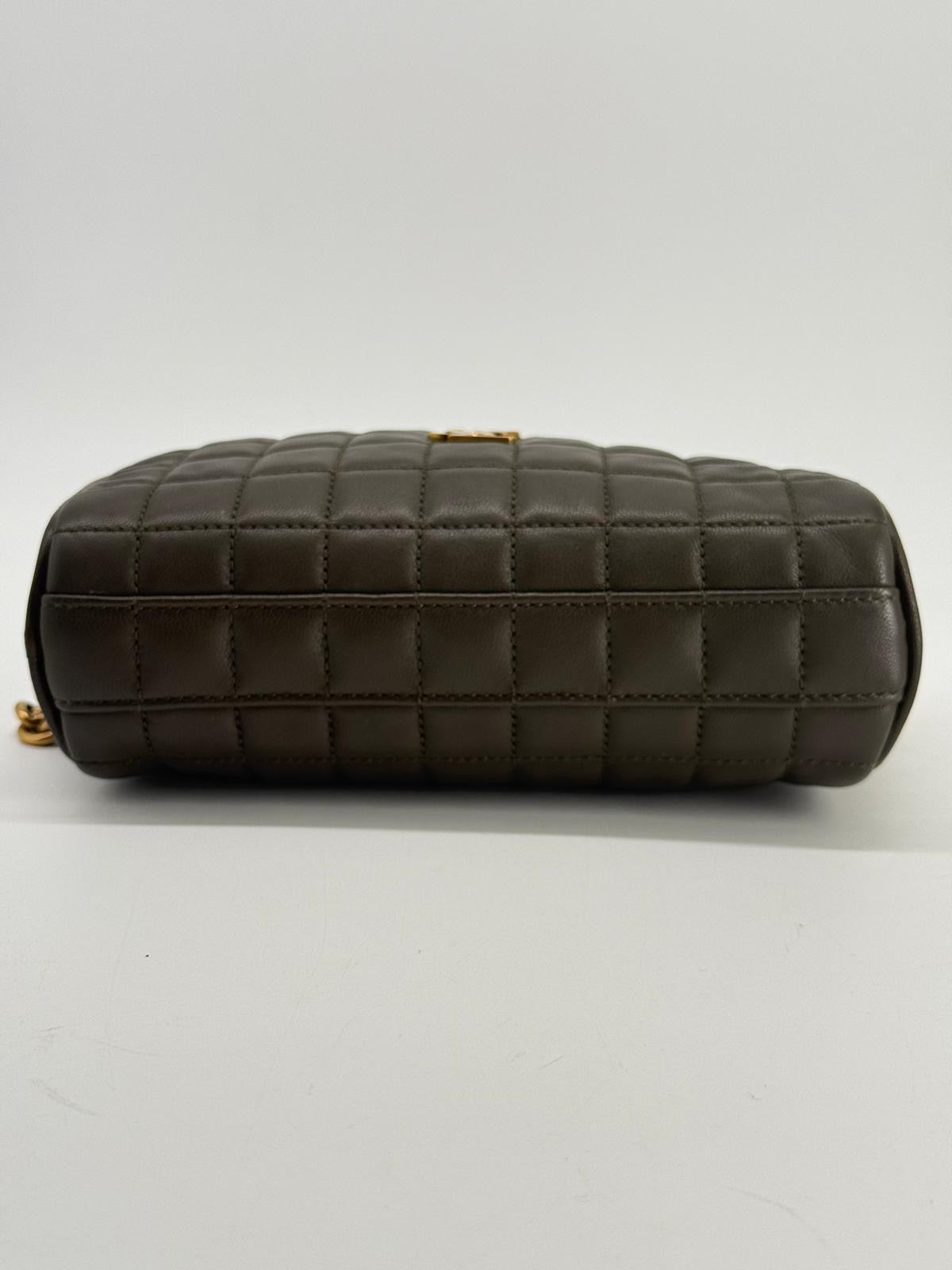 Saint Laurent Cassandre  Small Chain Camera Bag Quilted Leather