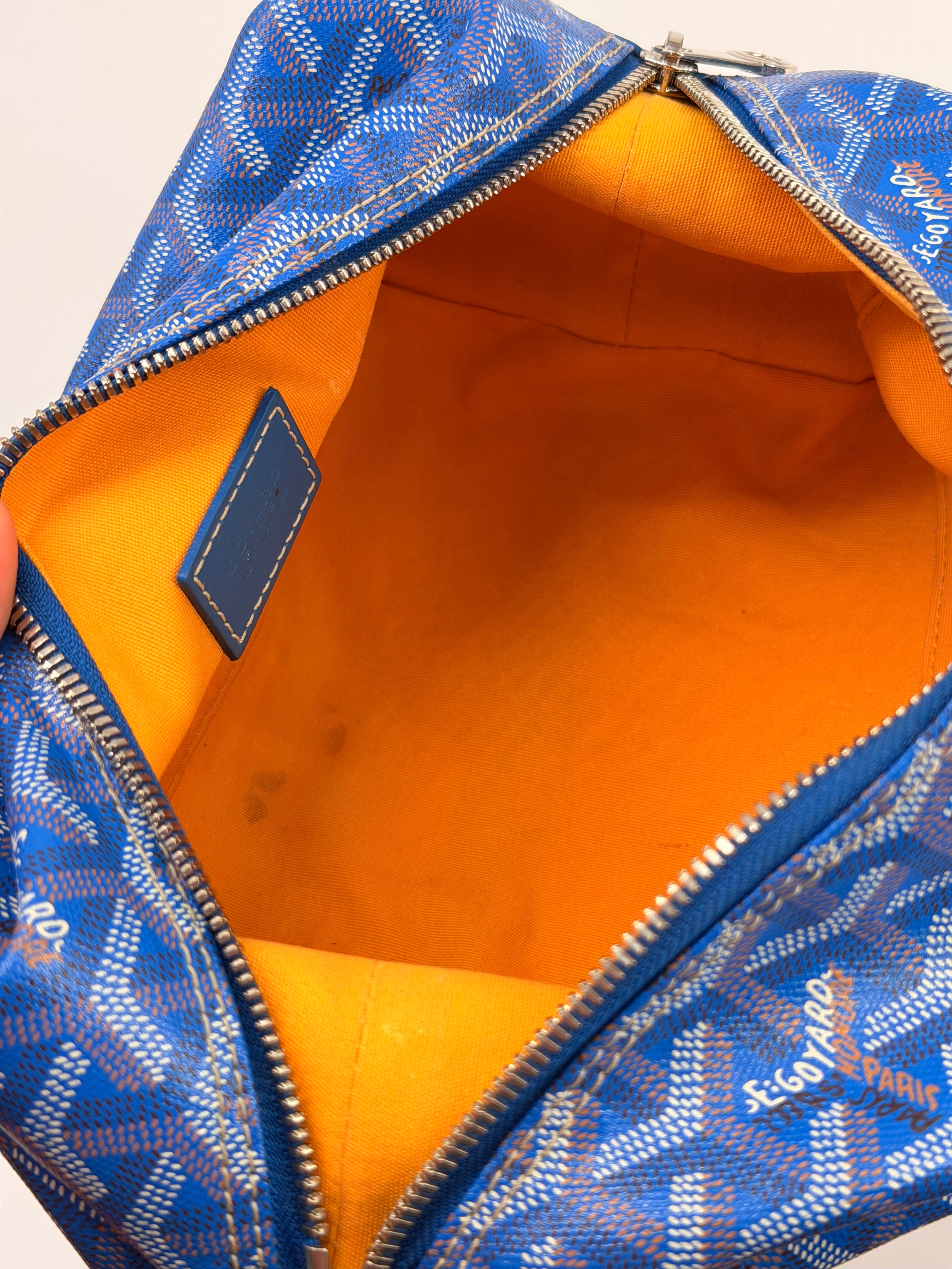 Goyard Goyardine Boeing 25 Trousse de Toilette Blue