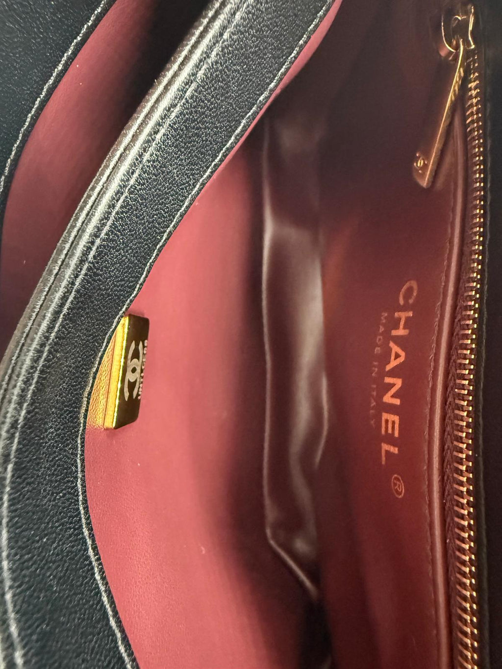 Chanel Mini Trendy CC Black Lambskin Crossbody Bag