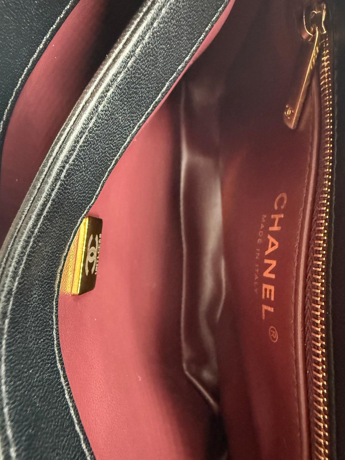 Chanel Mini Trendy CC Black Lambskin Crossbody Bag