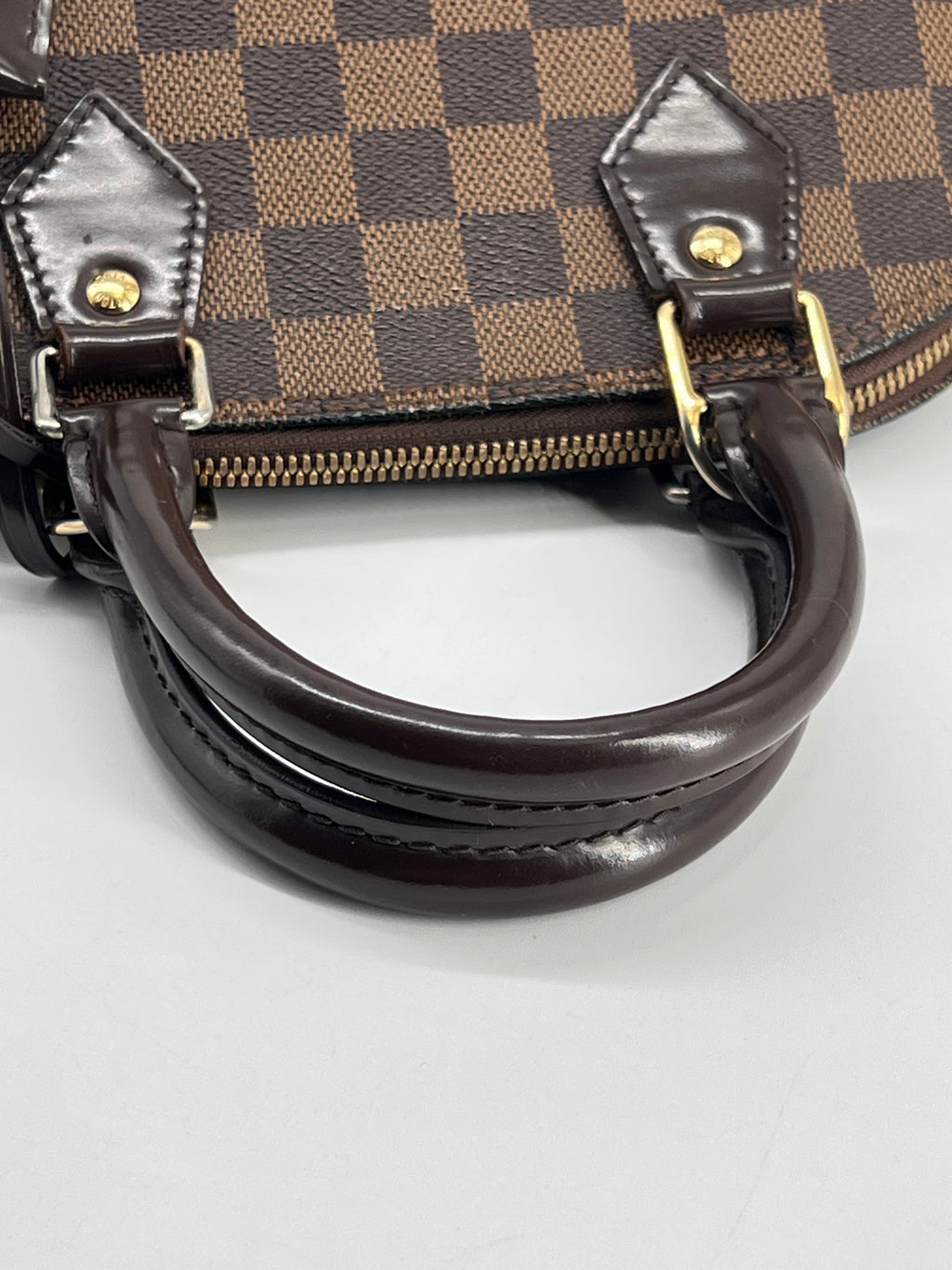 Louis Vuitton Alma BB Damier Ebene Canvas Handbag