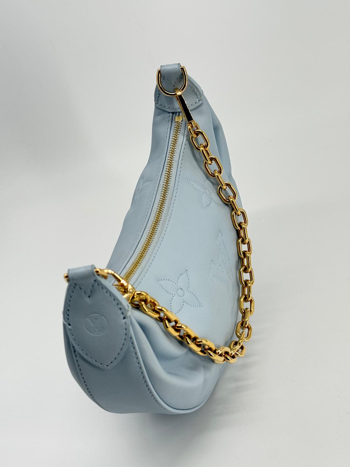 Louis Vuitton Over The Moon Loop Bubblegram Blue Chaim Crossbody Bag