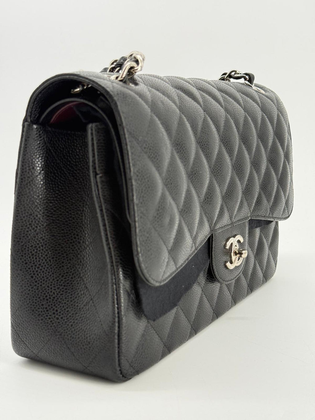 Chanel Jumbo Black Caviar Classic Double Flap Bag