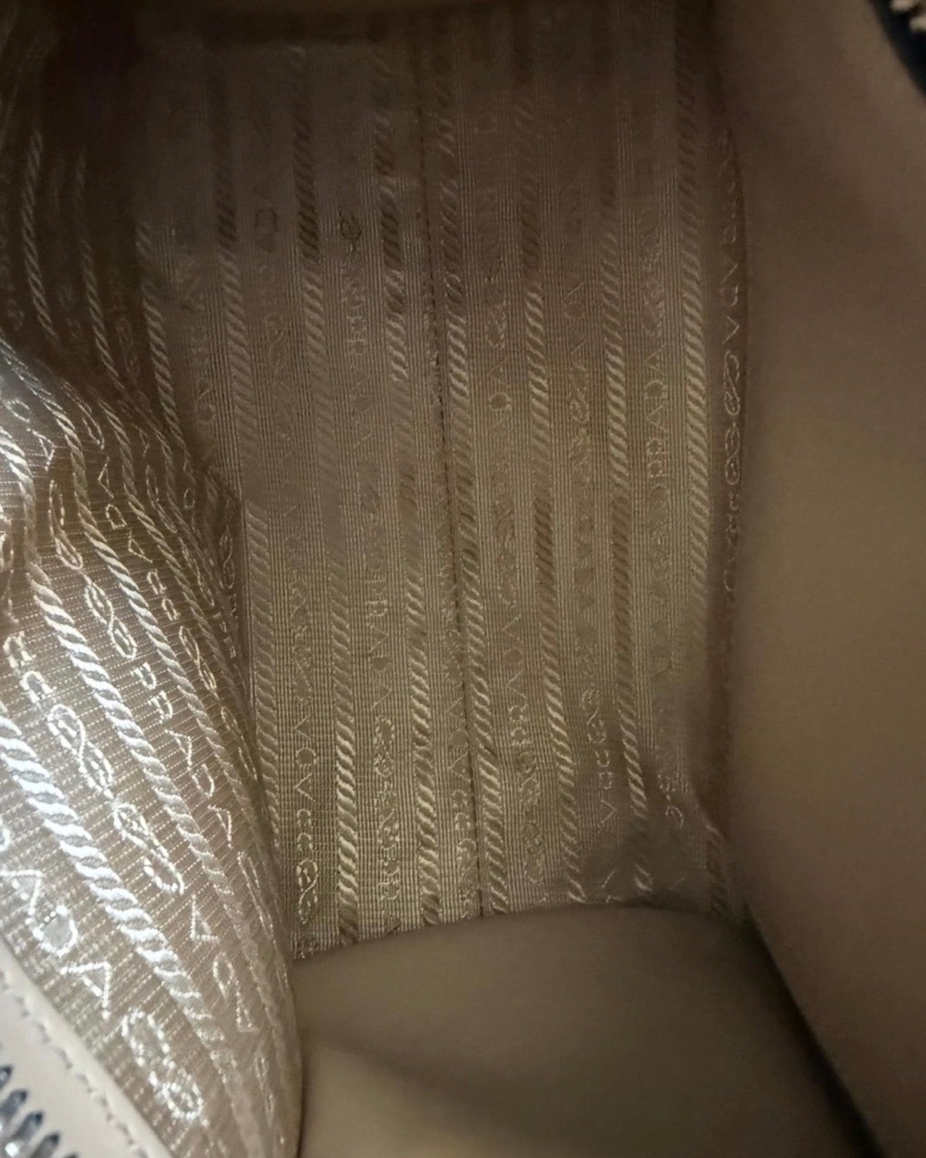 PRADA Kristen Saffiano Small Monochrome Leather Handbag