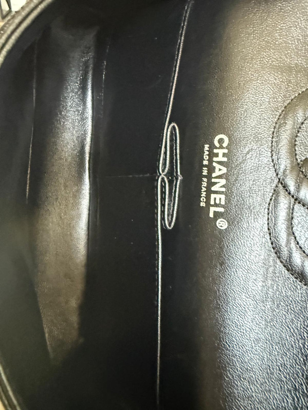 CHANEL Caviar Medium Double Flap Black Shoulder Bag
