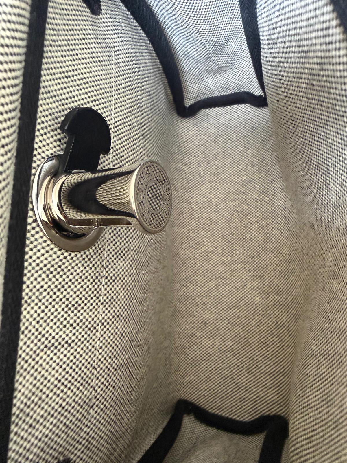 Hermes Mini Herbag Zip 20 Toile & Vache Hunter Shoulder Bag 2025