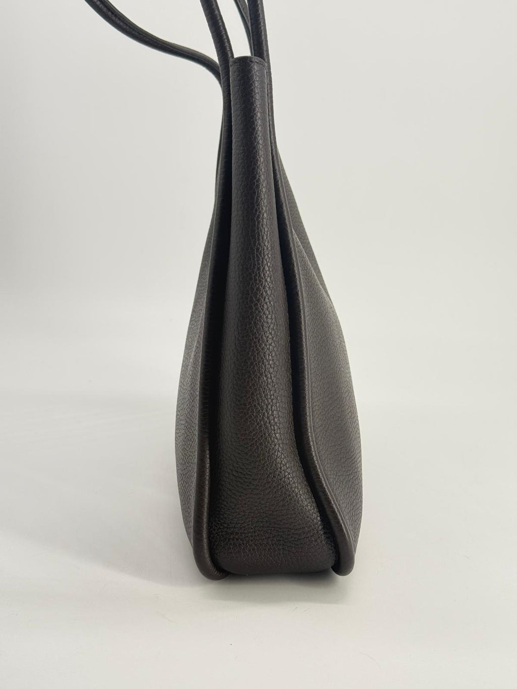 The Row Symmetric Leather Brown Shoulder Bag