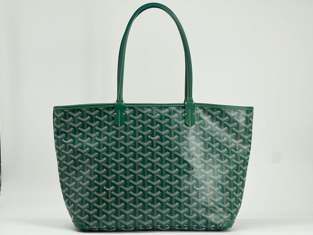 Goyard Goyardine Artois PM Green Tote Bag