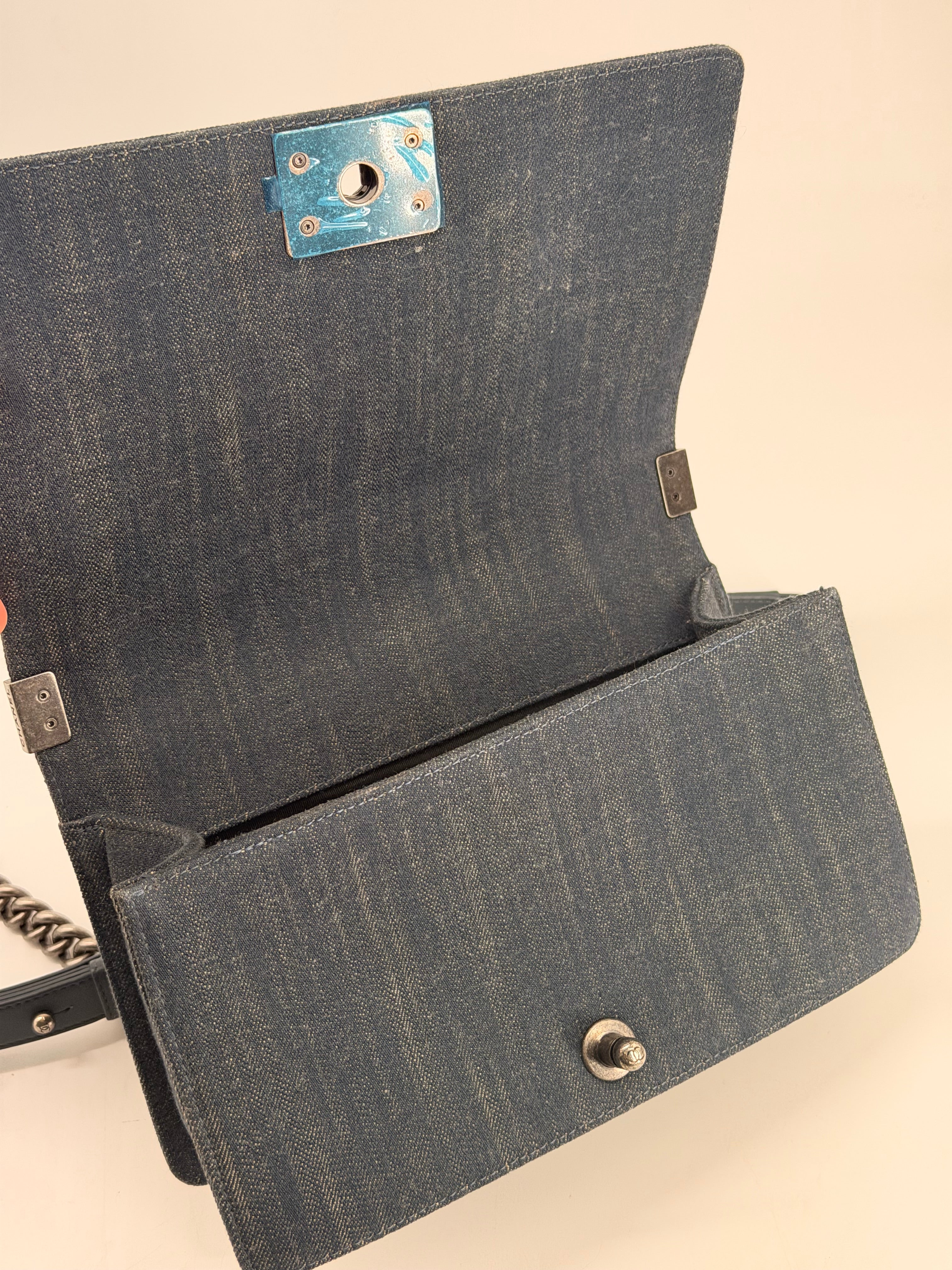 Chanel Denim Medium Boy Flap Bag