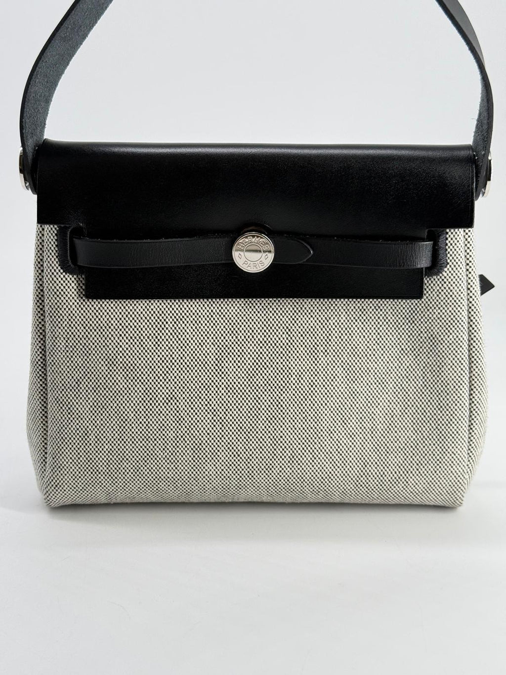 Hermes Mini Herbag Zip 20 Toile & Vache Hunter Shoulder Bag 2025