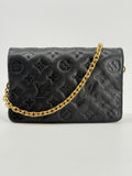 Louis Vuitton Monogram Embossed Pochette Coussin Black Crossbody Bag