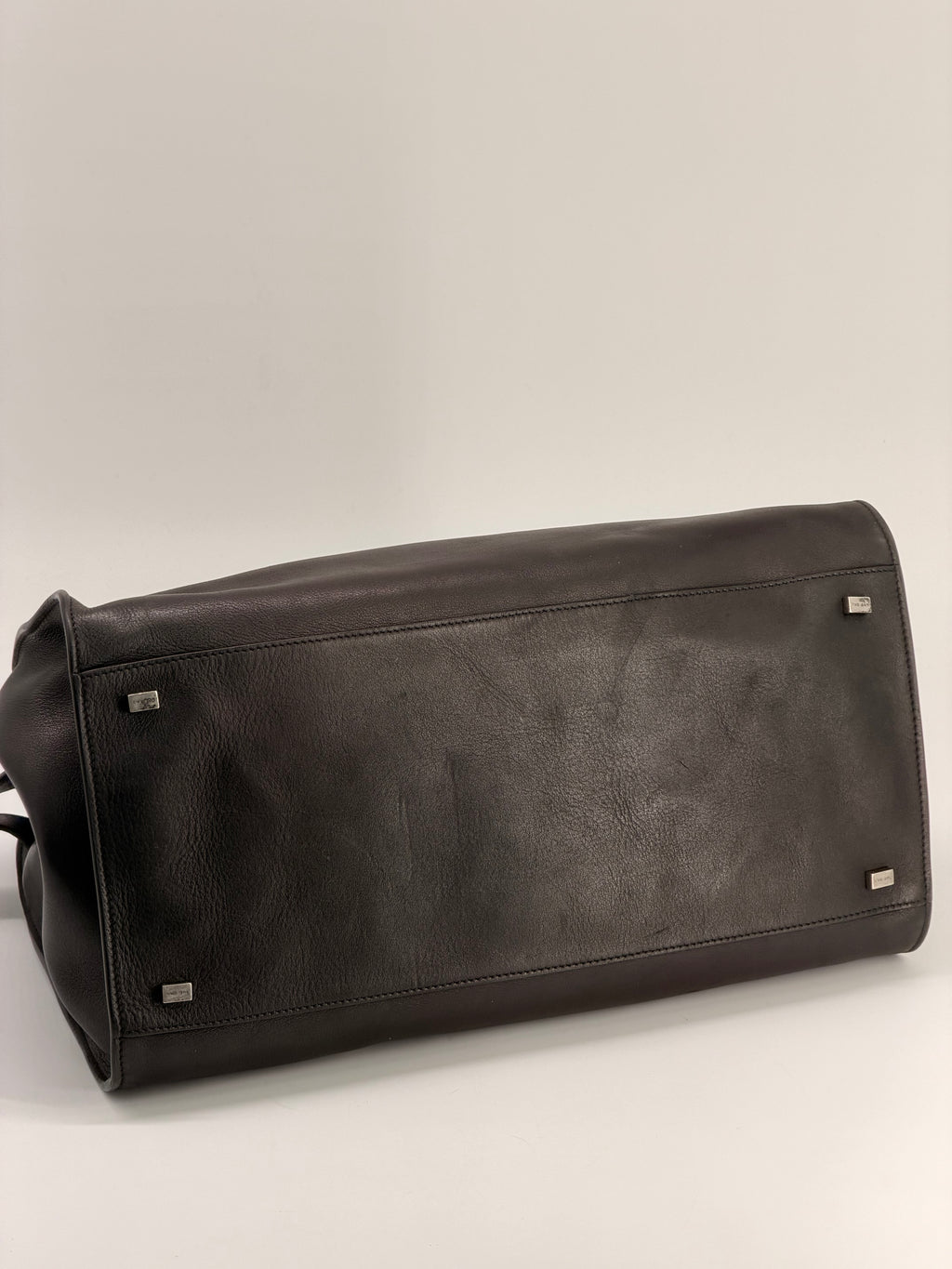 The Row Leather Margaux 15 Shoulder Bag