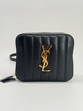 Saint Laurent Vicky Black Calfskin Belt Bag