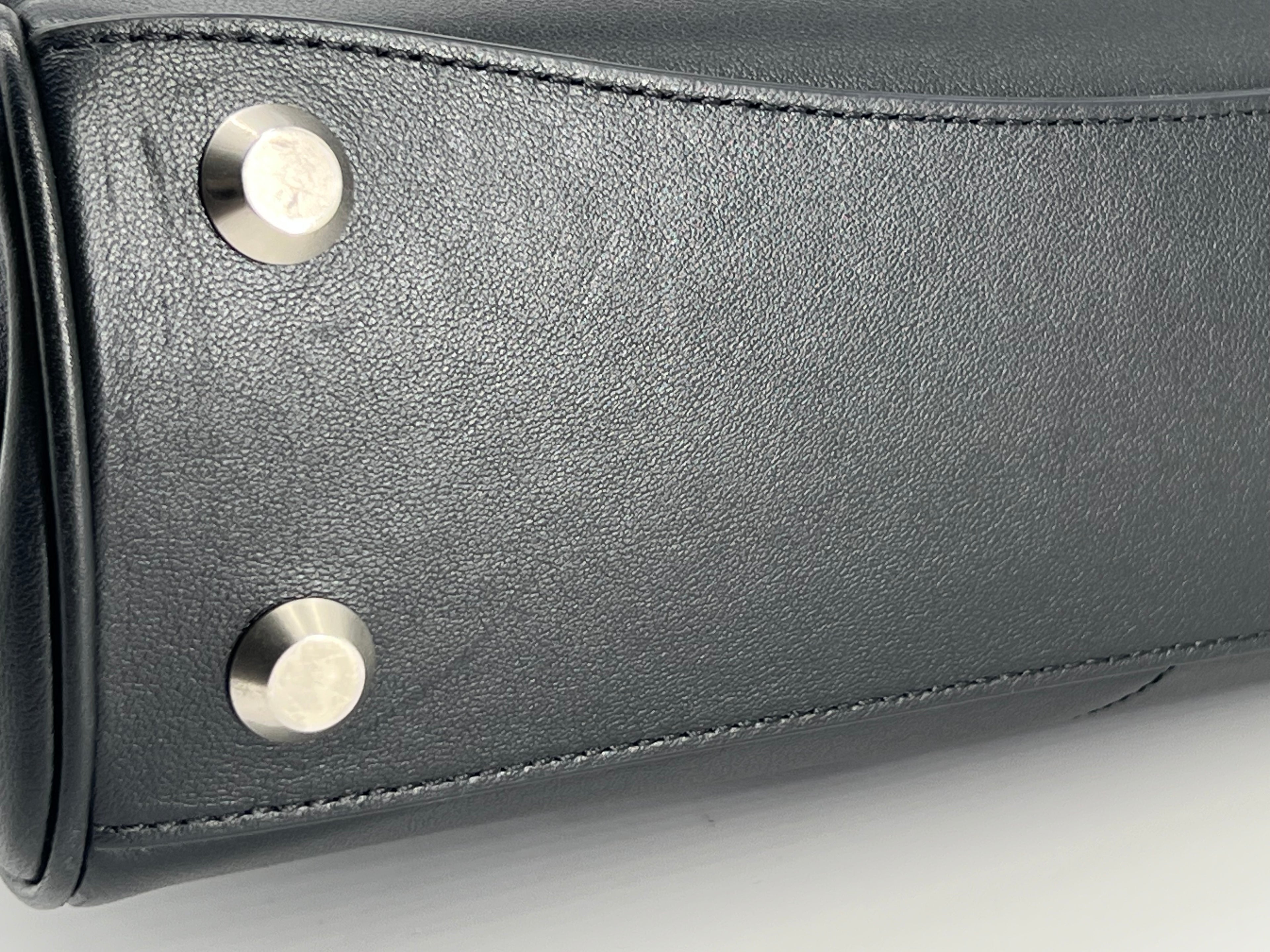 Balenciaga Rodeo Medium Black Leather Shoulder Bag