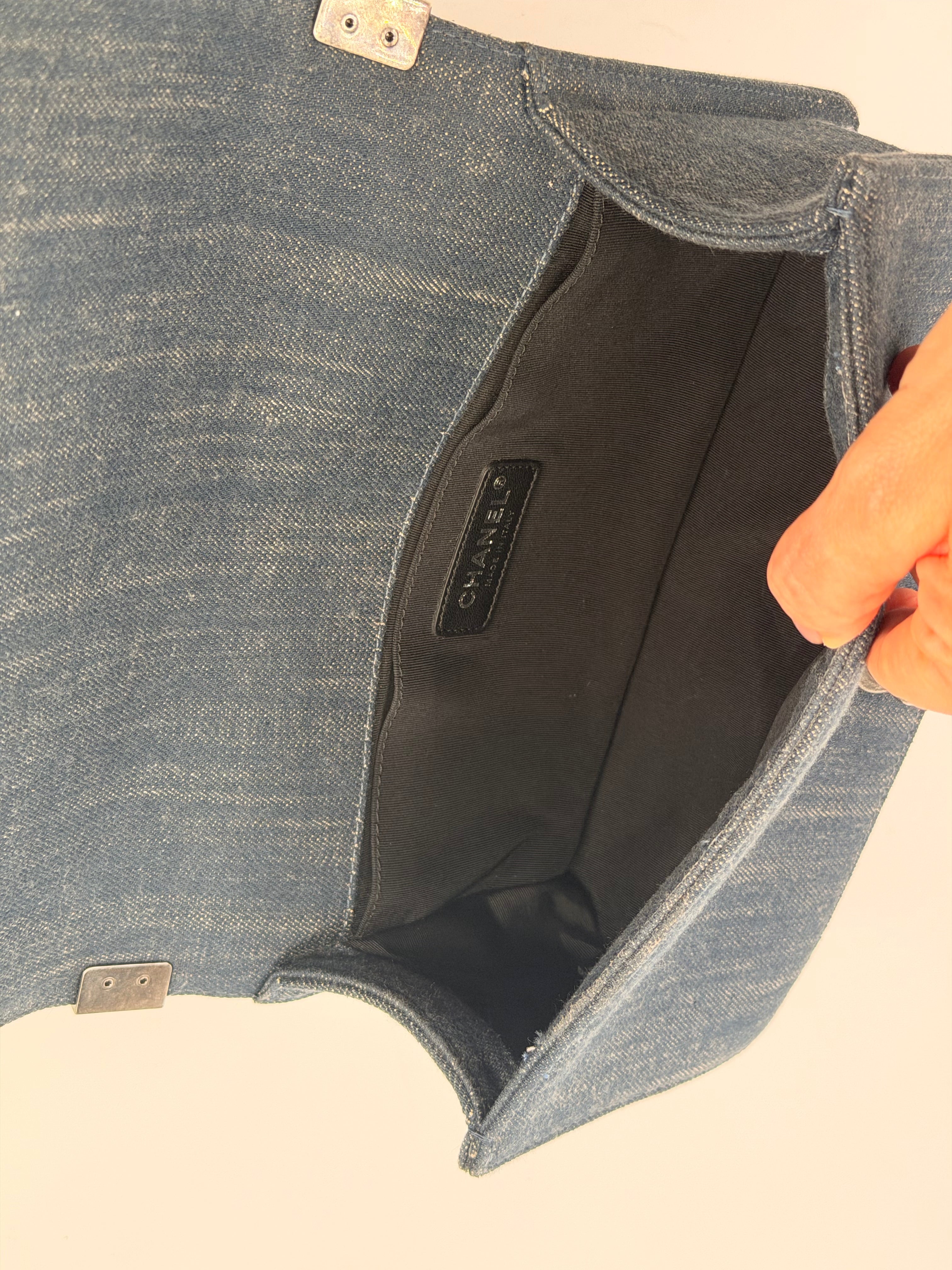 Chanel Denim Medium Boy Flap Bag