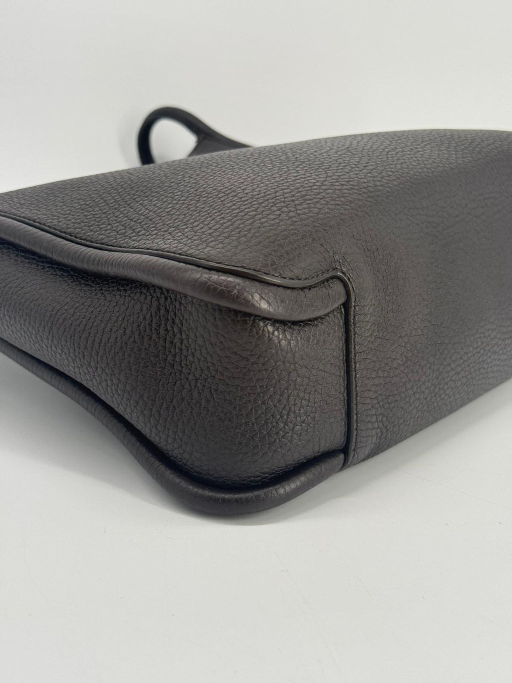 The Row Symmetric Leather Brown Shoulder Bag