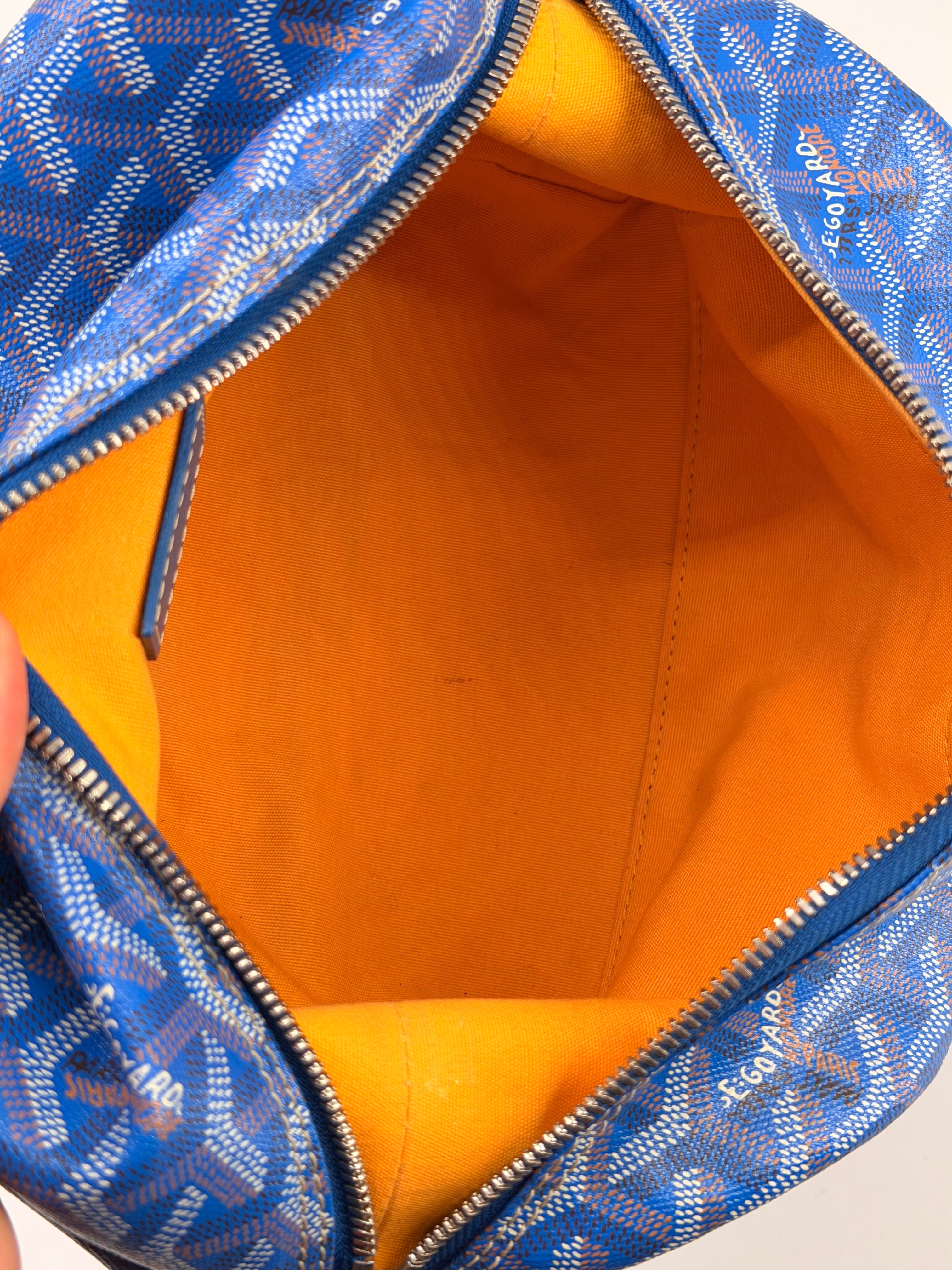 Goyard Goyardine Boeing 25 Trousse de Toilette Blue