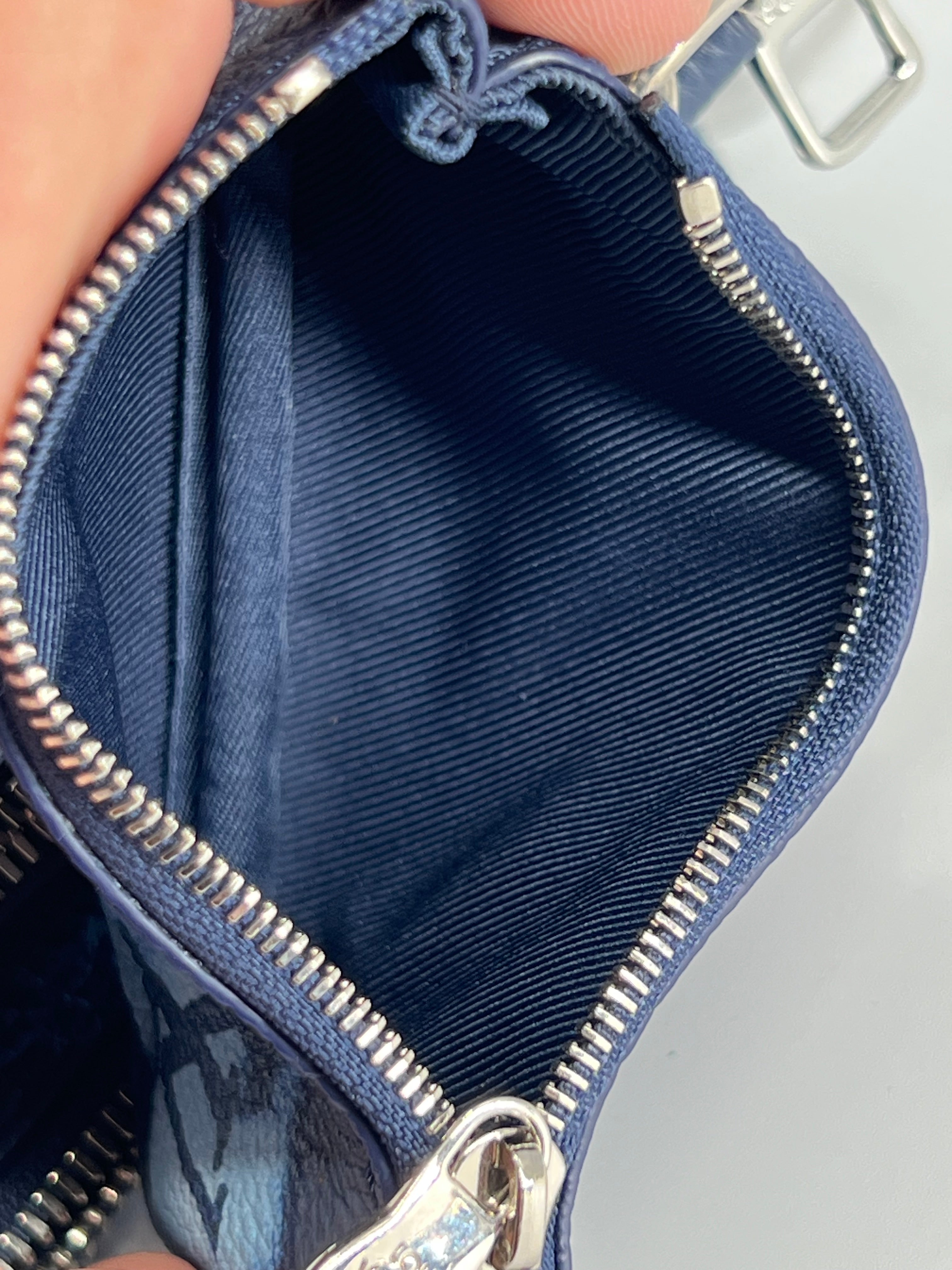 Louis Vuitton Trio Messenger Blue MonogramWatercolor Shoulder Bag