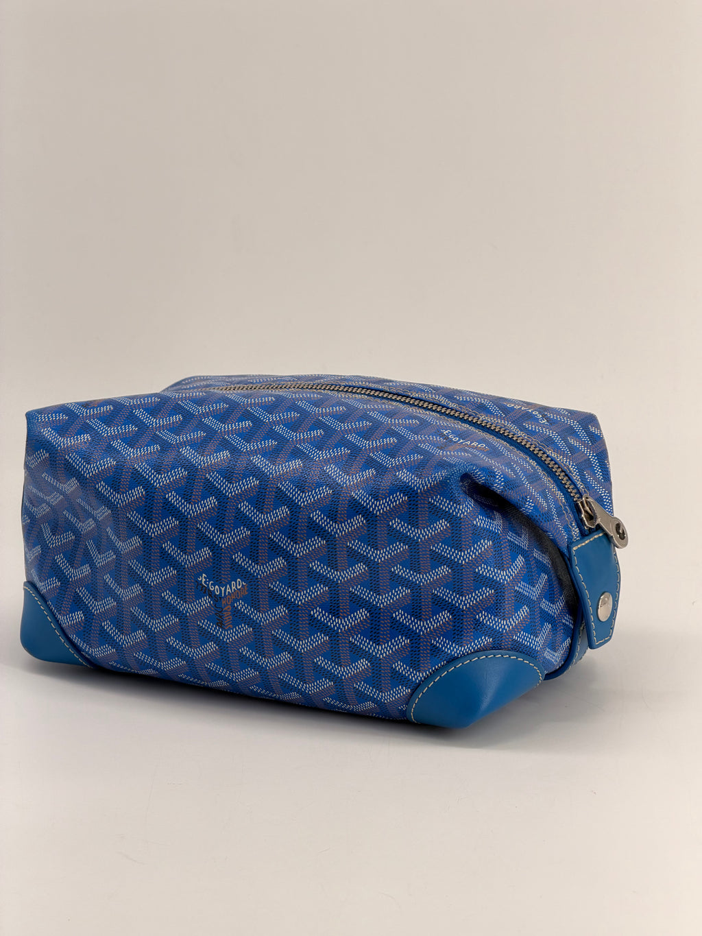 Goyard Goyardine Boeing 25 Trousse de Toilette Blue