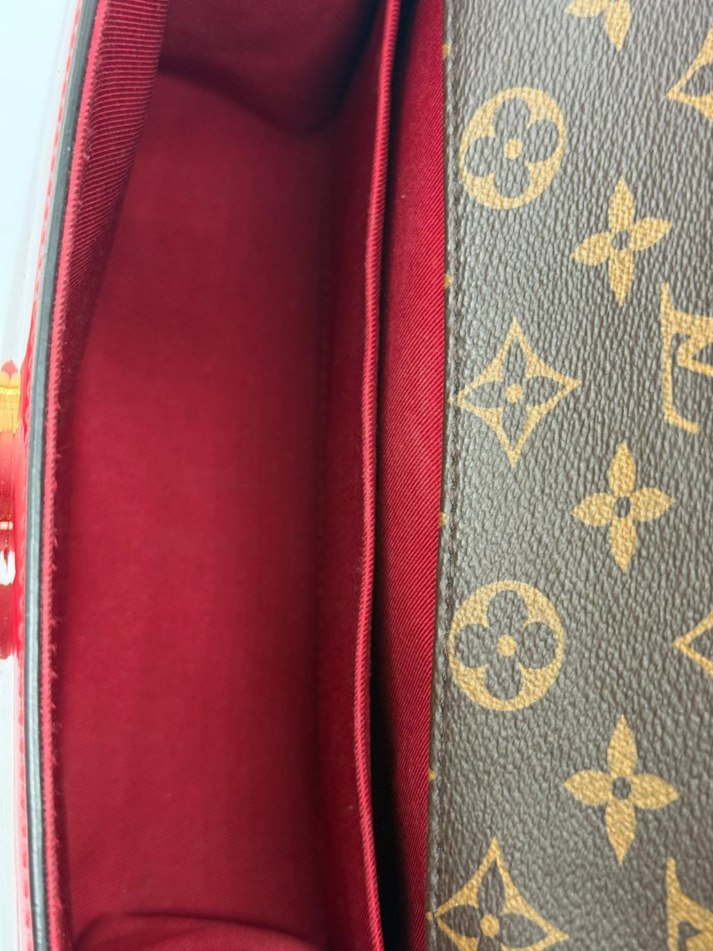 Louis Vuitton Cherrywood BB Red Patent Leather Shoulder Bag