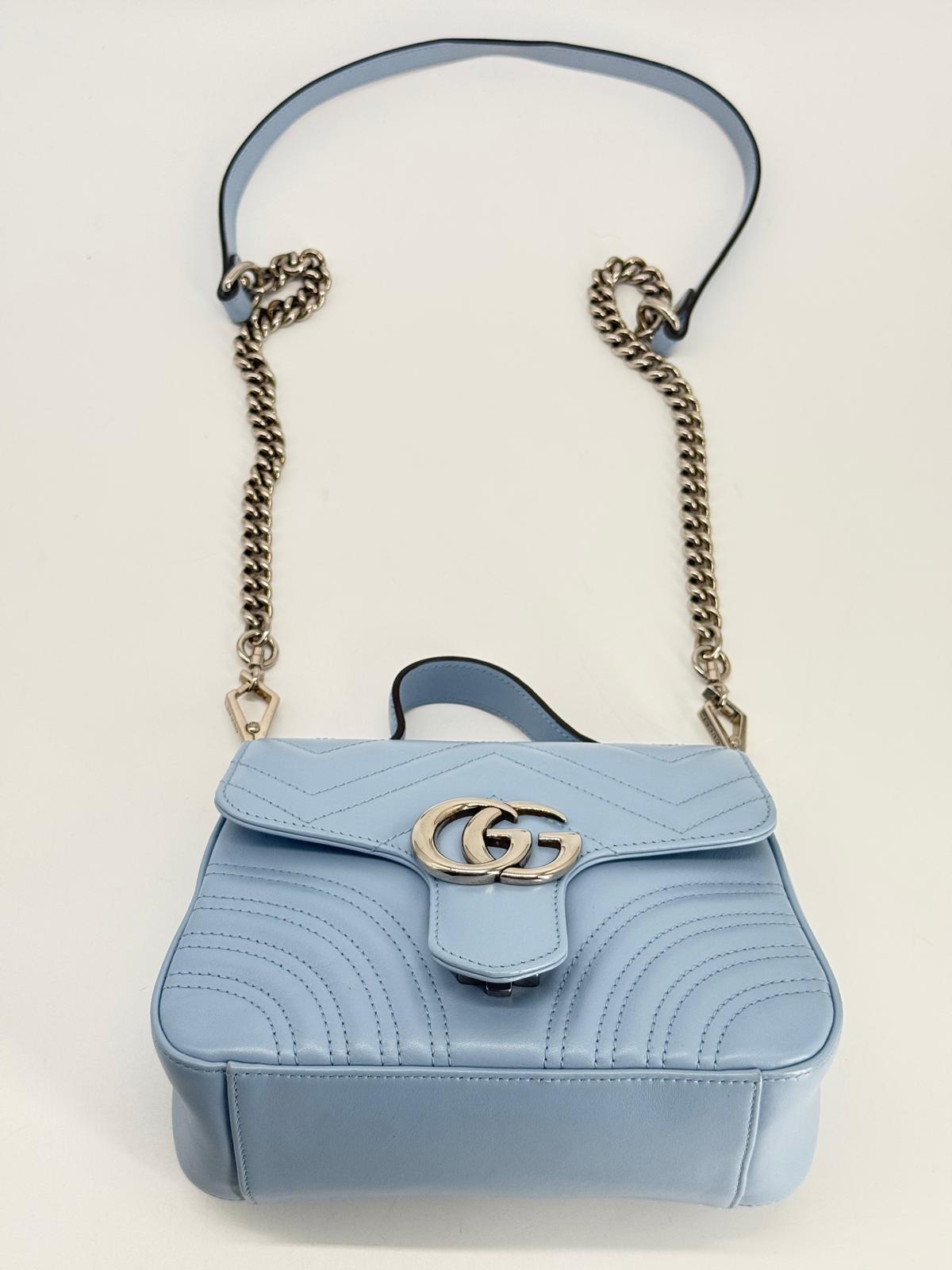 Gucci GG Marmont Mini Top Handle Shoulder Bag