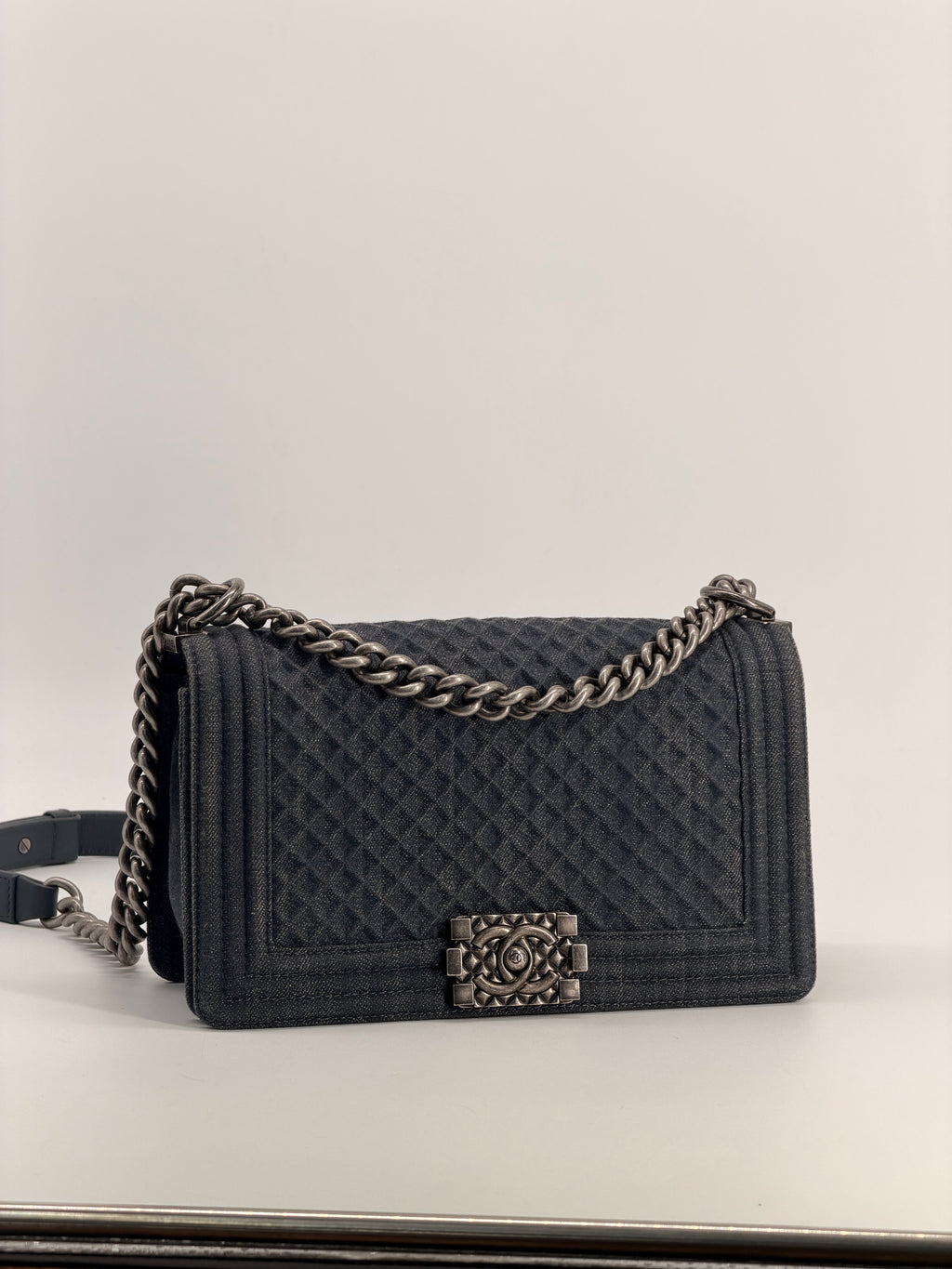 Chanel Denim Medium Boy Flap Bag