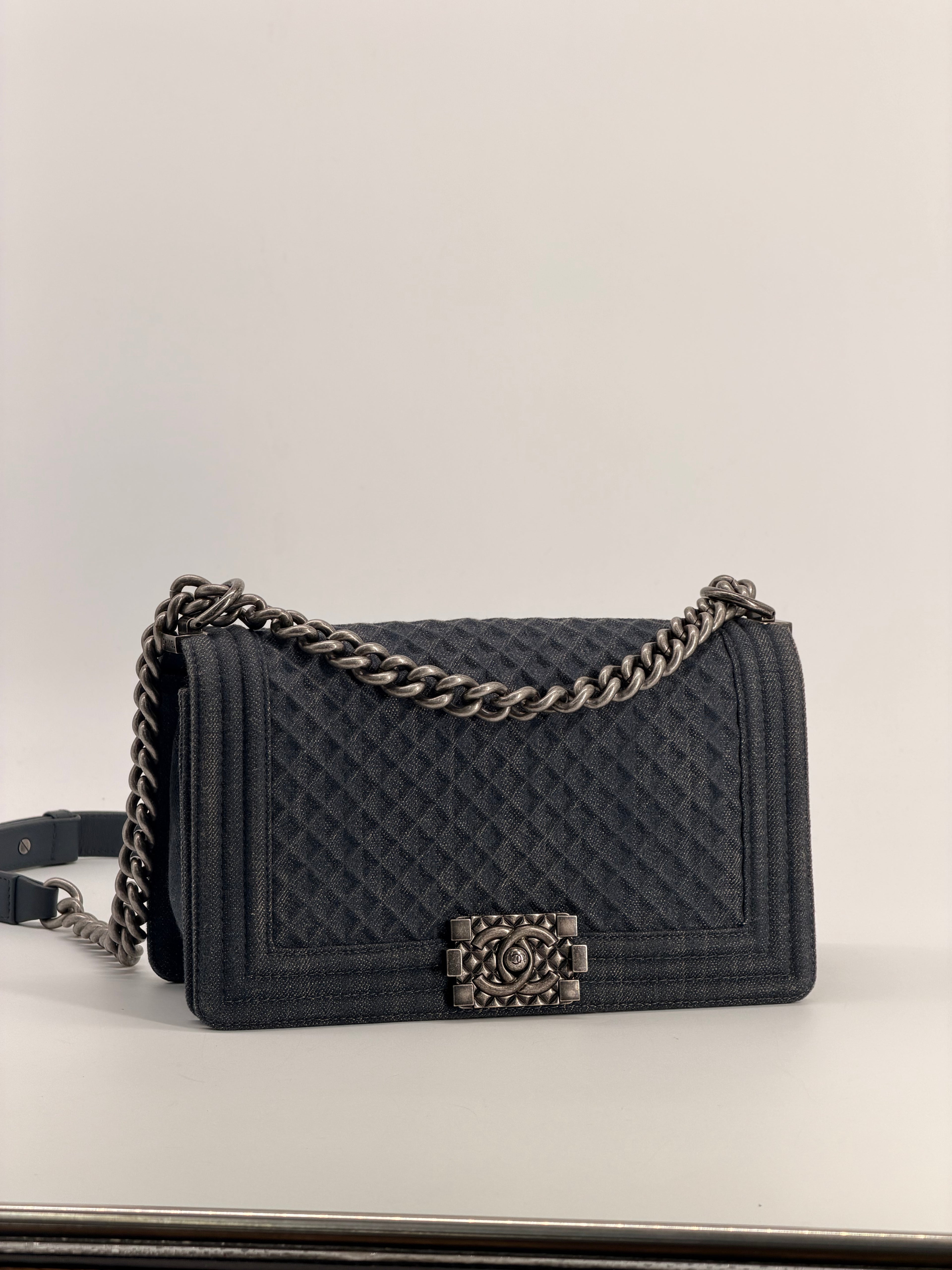 Chanel Denim Medium Boy Flap Bag
