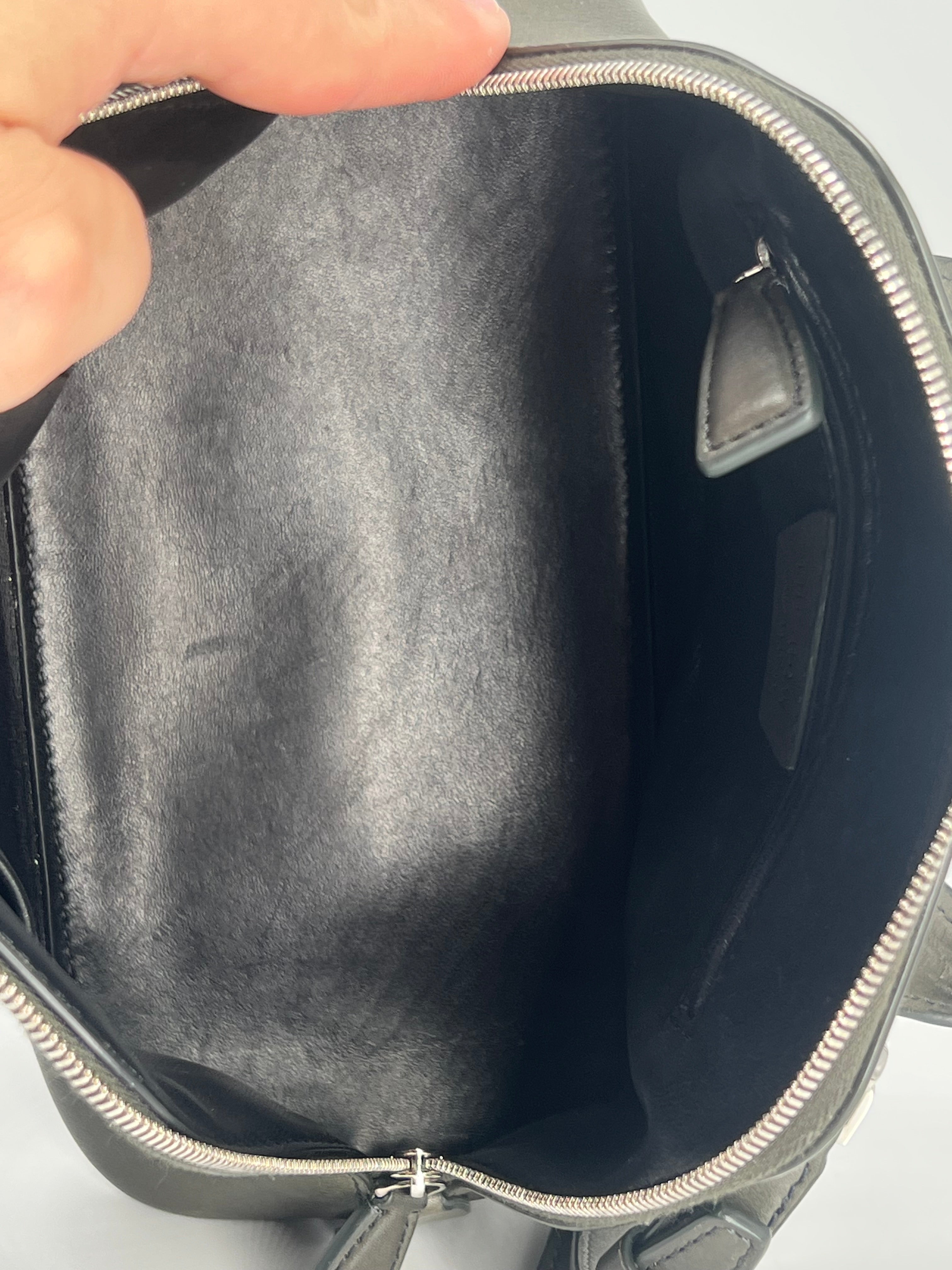The Row Devon Mini Tote Dark Green Leather Bag