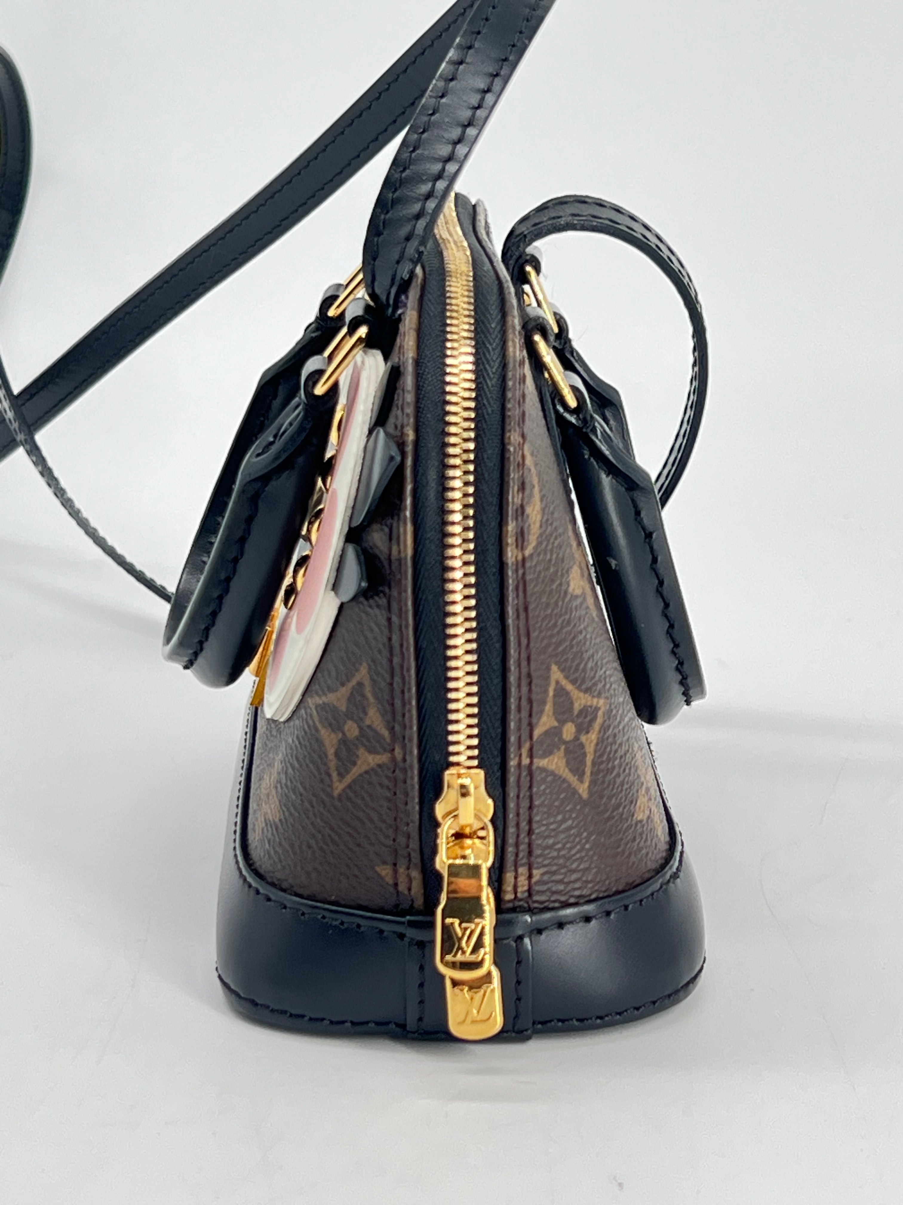 Louis Vuitton Nano Alma Lovely Birds Monogram Canvas Crossbody Bag