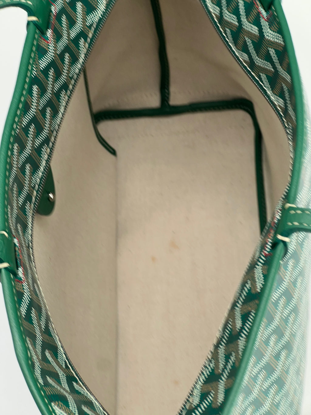 Goyard Goyardine Artois PM Green Tote Bag
