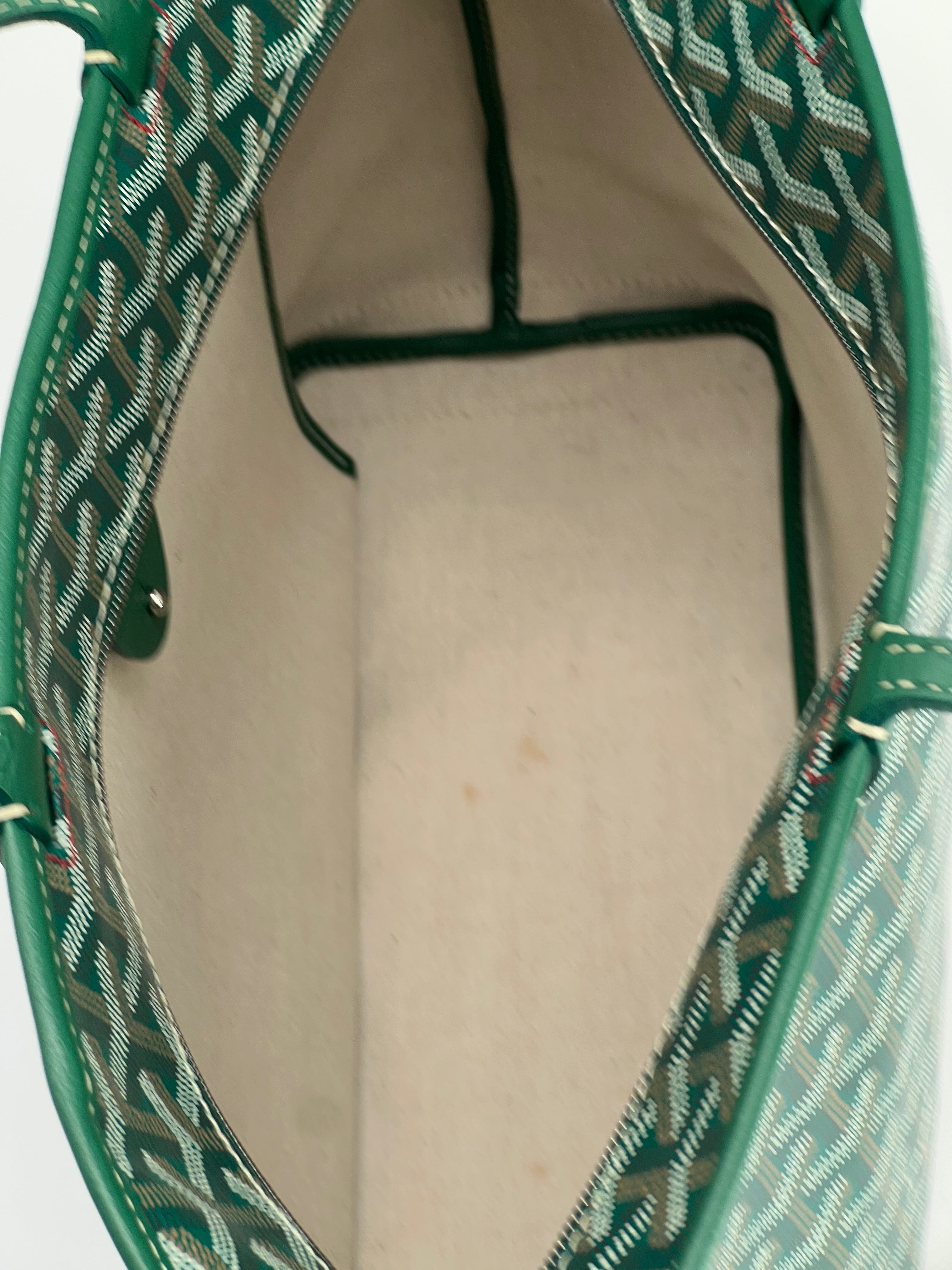 Goyard Goyardine Artois PM Green Tote Bag