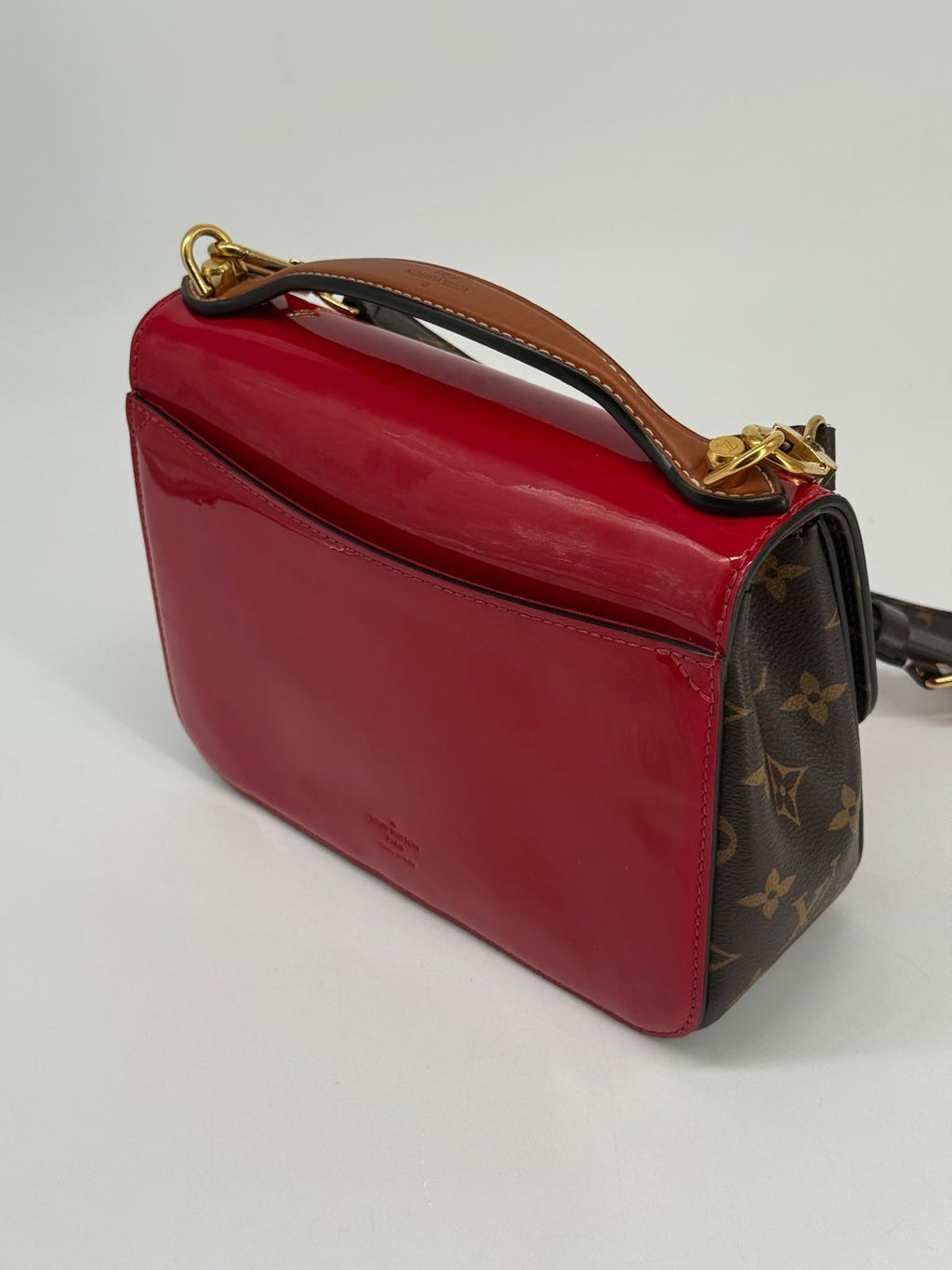 Louis Vuitton Cherrywood BB Red Patent Leather Shoulder Bag