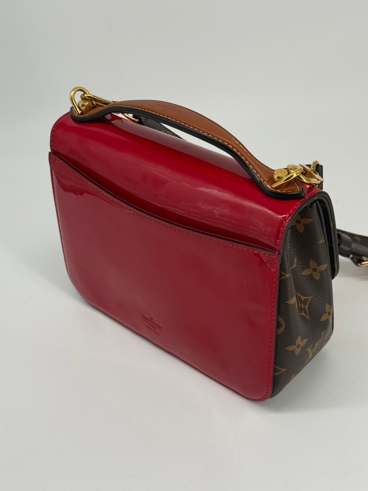 Louis Vuitton Cherrywood BB Red Patent Leather Shoulder Bag