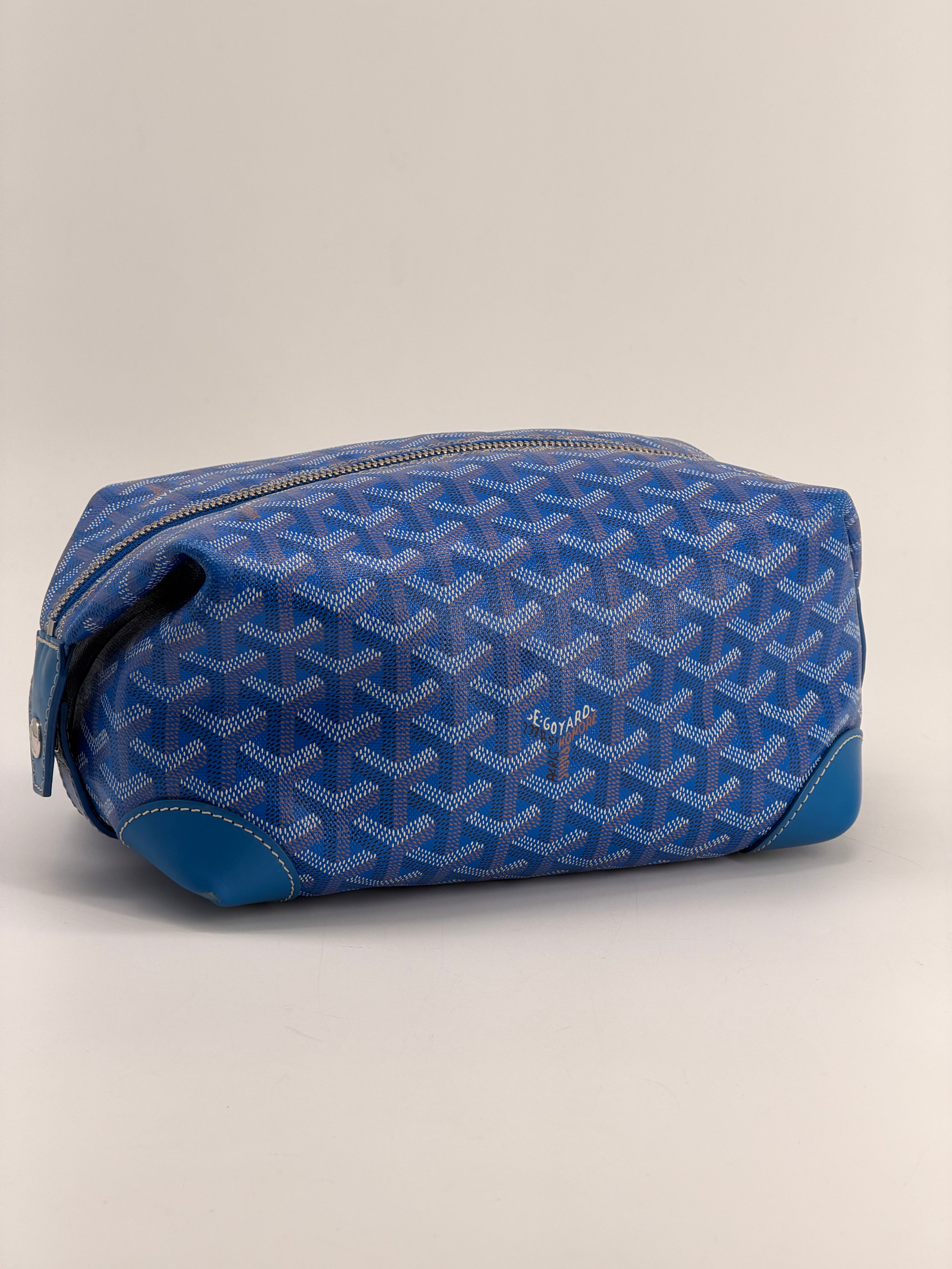 Goyard Goyardine Boeing 25 Trousse de Toilette Blue