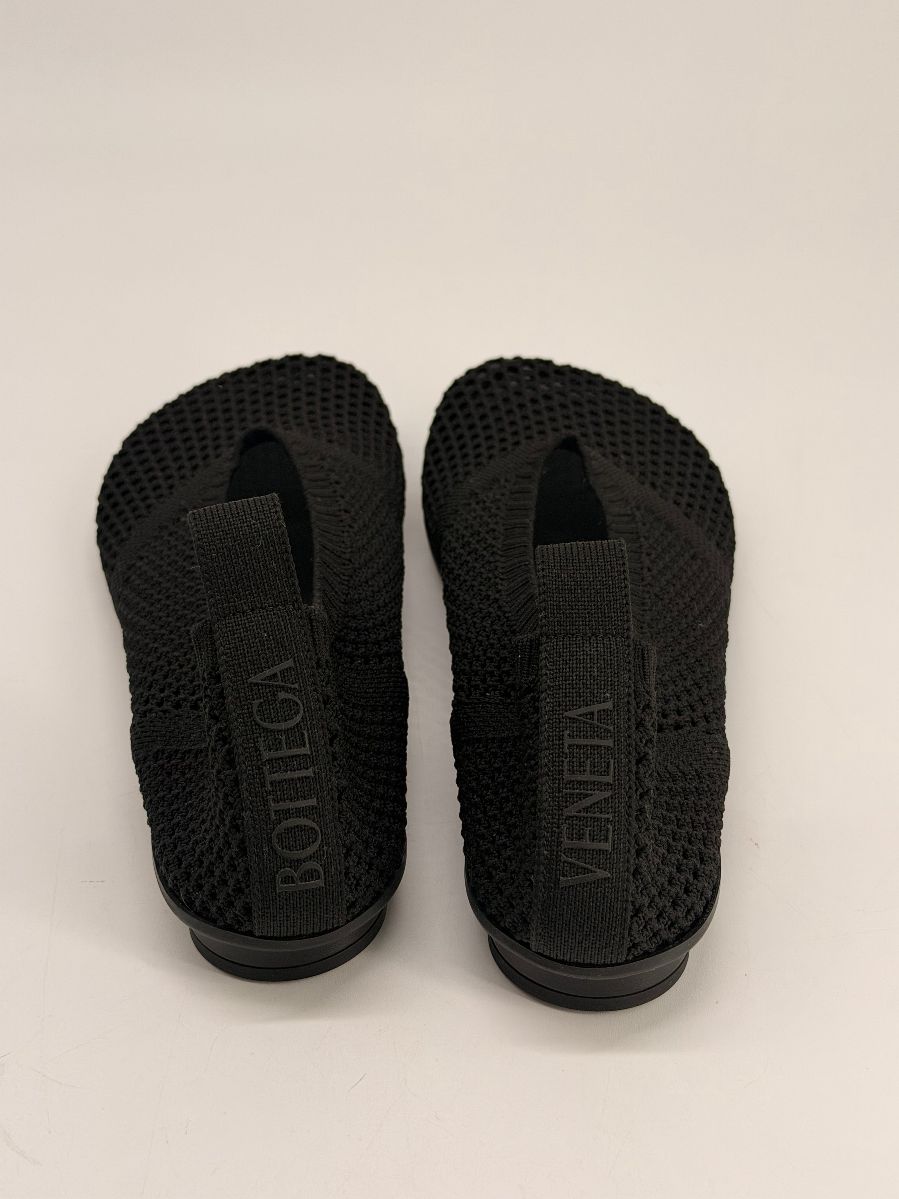 Bottega Veneta Atomic Knit Ballerina Flats Black Size 40