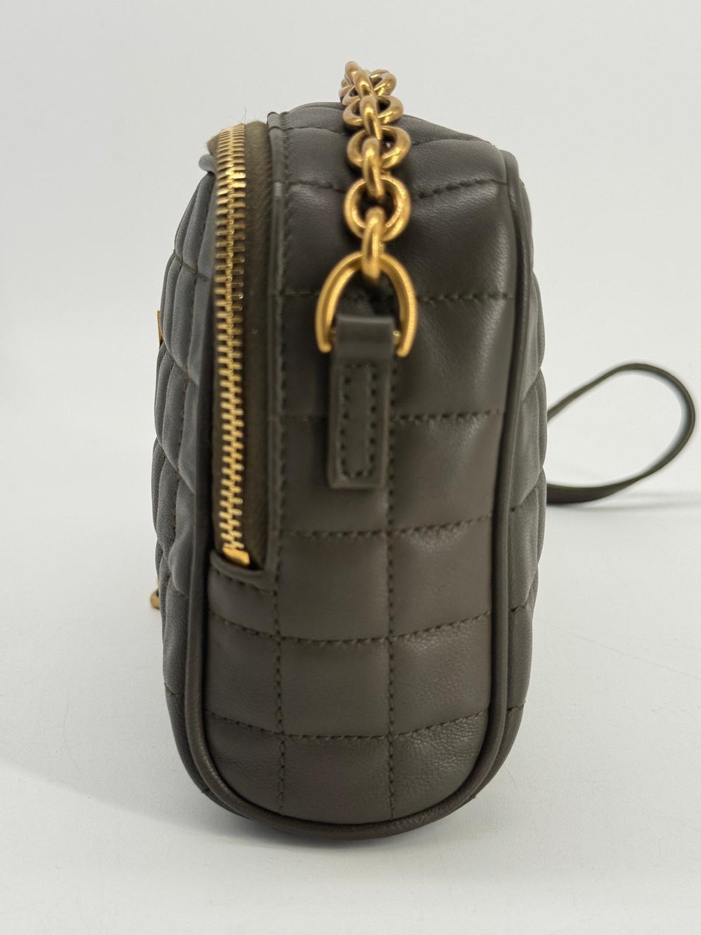 Saint Laurent Cassandre  Small Chain Camera Bag Quilted Leather