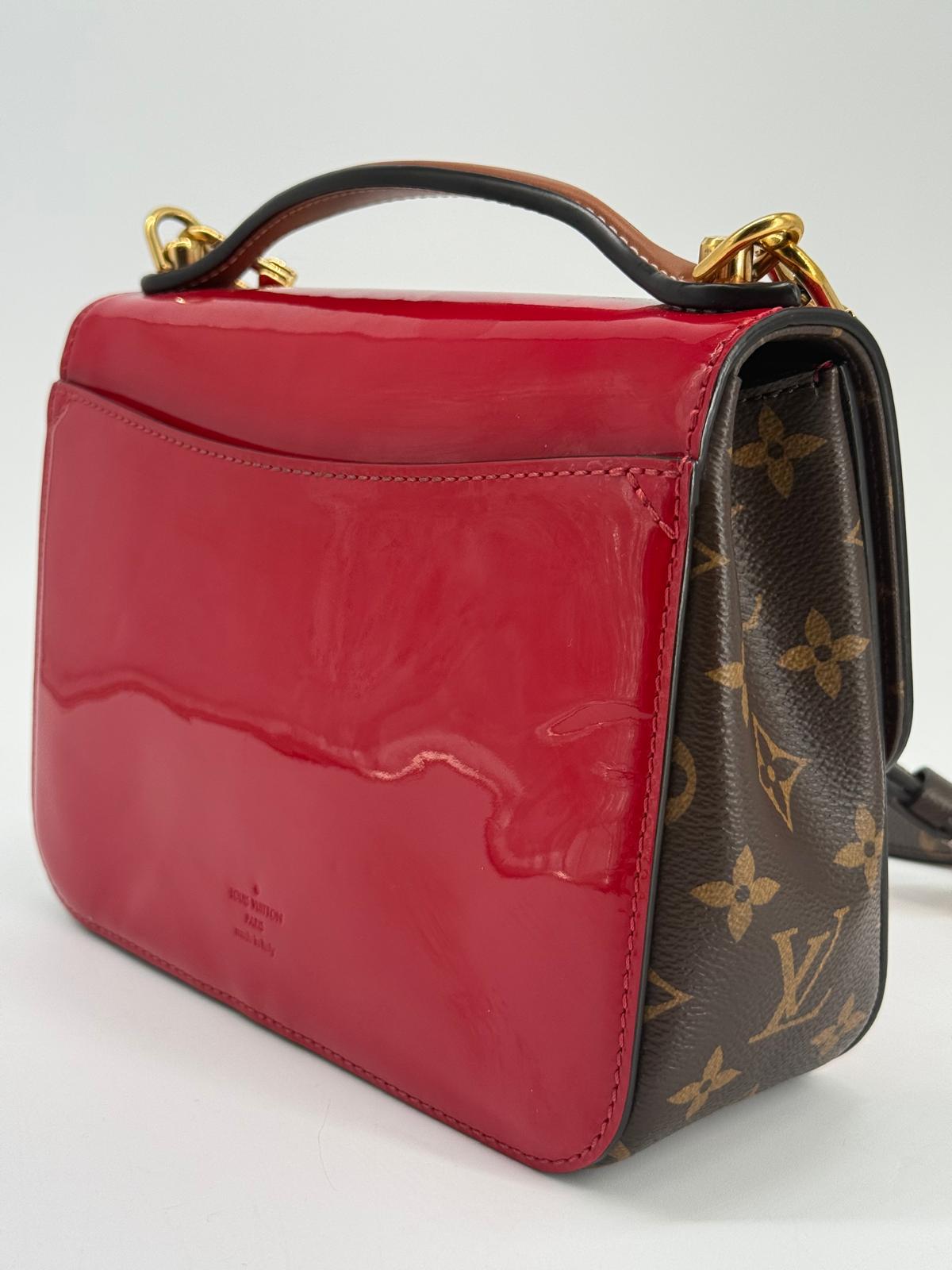 Louis Vuitton Cherrywood BB Red Patent Leather Shoulder Bag