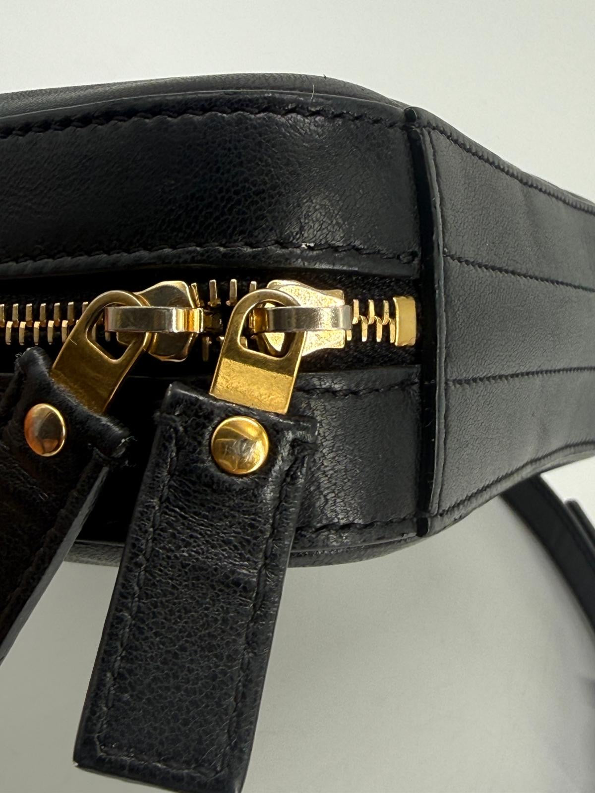 Saint Laurent Vicky Black Calfskin Belt Bag