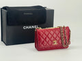Chanel Trendy CC Wallet on Chain Quilted Red Lambskin