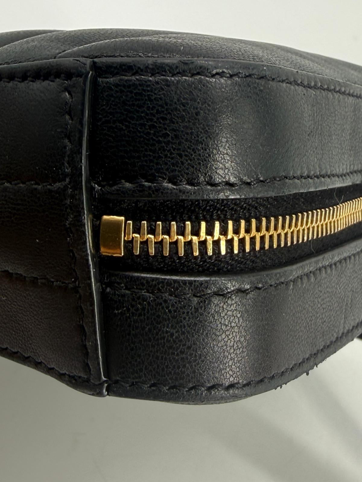 Saint Laurent Vicky Black Calfskin Belt Bag