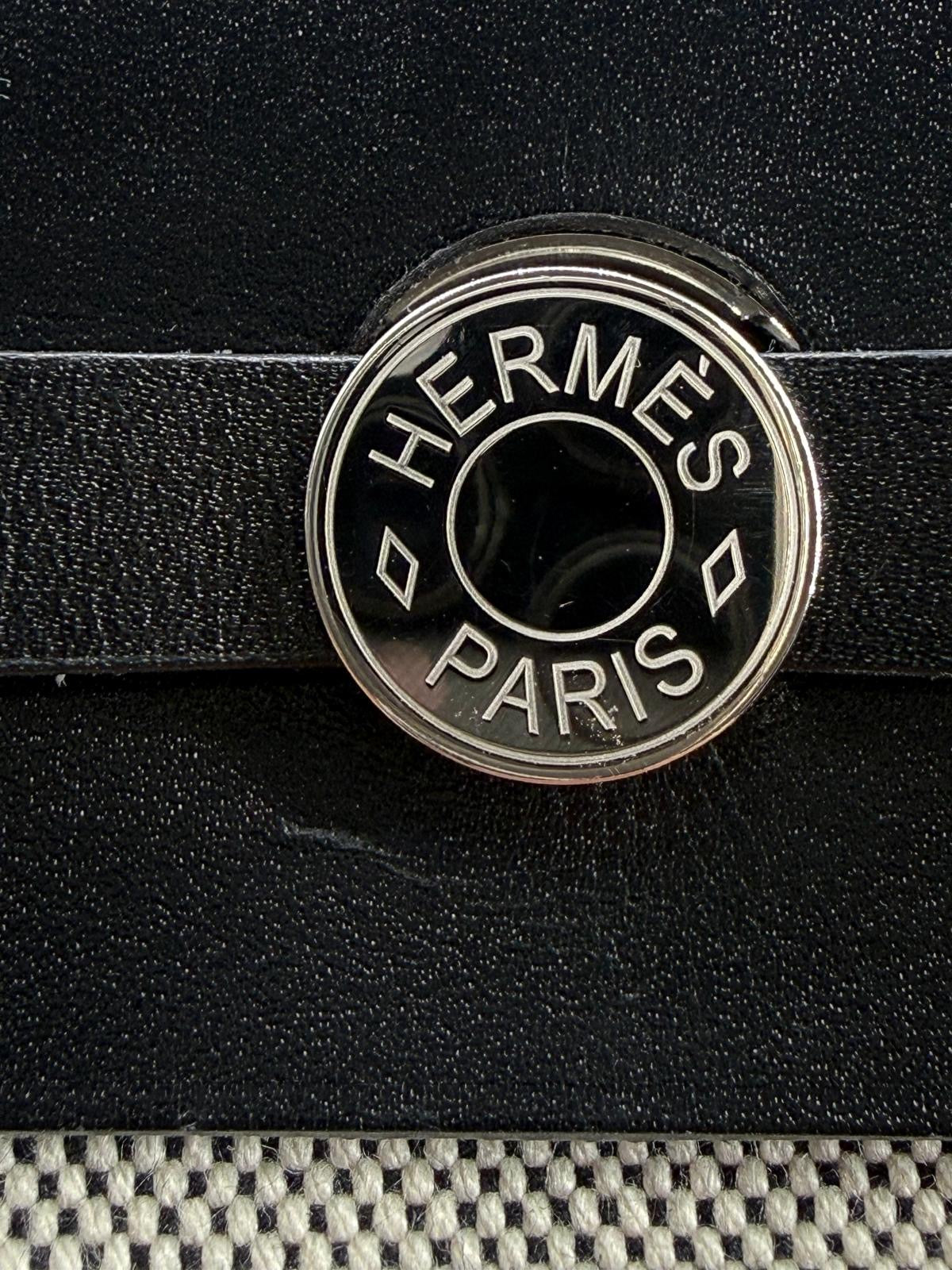 Hermes Mini Herbag Zip 20 Toile & Vache Hunter Shoulder Bag 2025