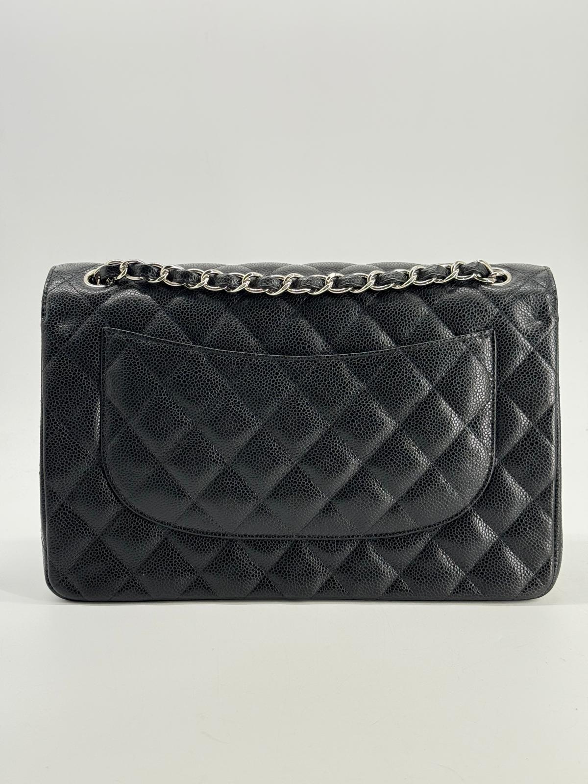 Chanel Jumbo Black Caviar Classic Double Flap Bag