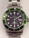 Rolex Submariner Kermit Black Dial Stainless Steel 40mm Men's Watch 16610LV