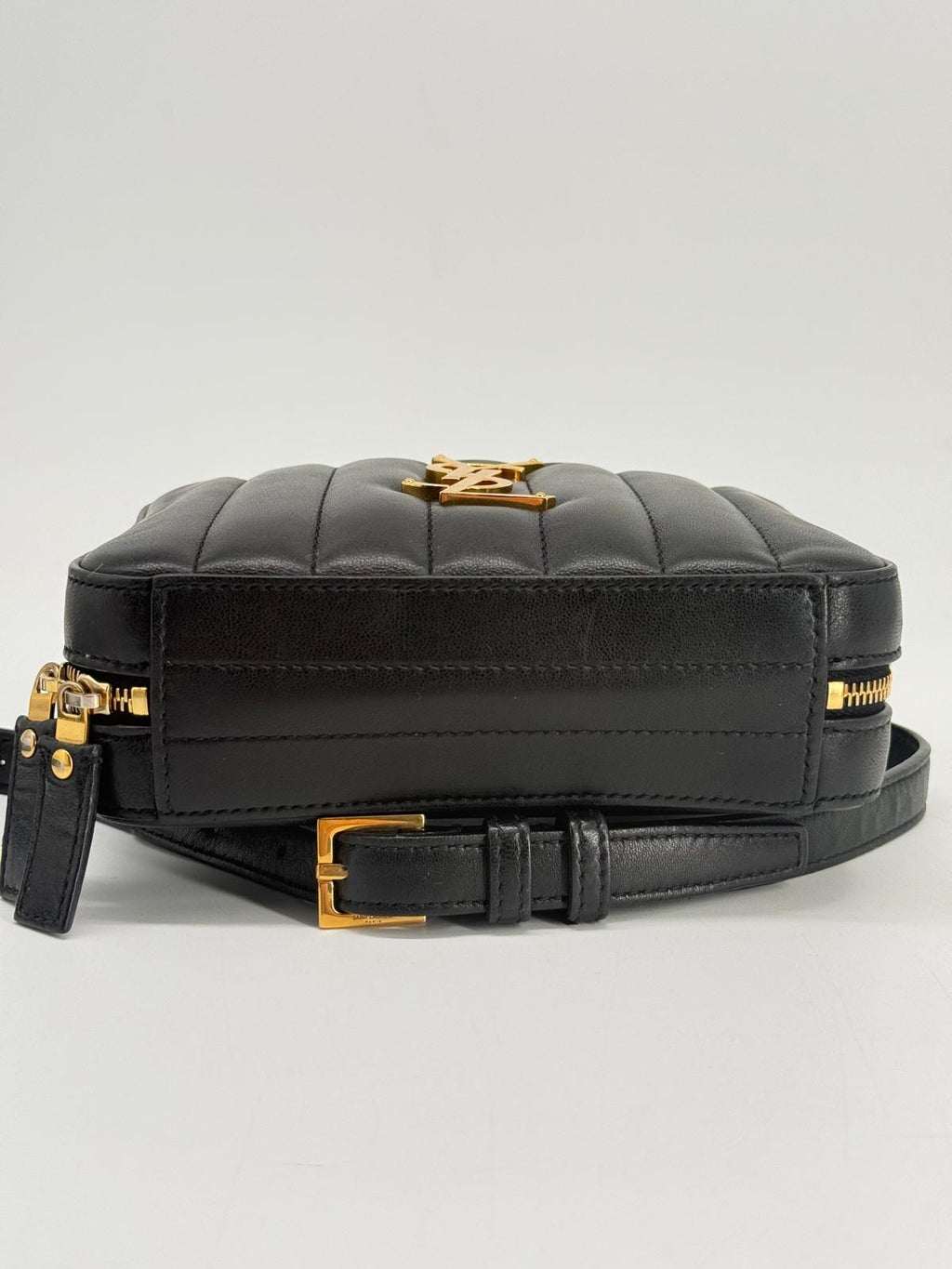 Saint Laurent Vicky Black Calfskin Belt Bag