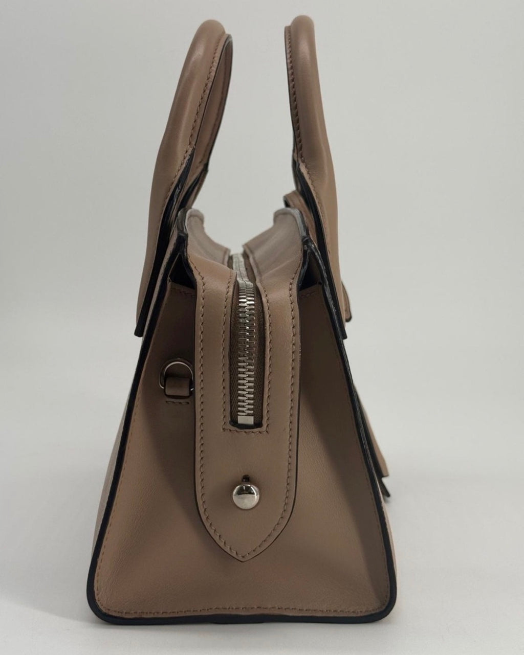 PRADA Kristen Saffiano Small Monochrome Leather Handbag
