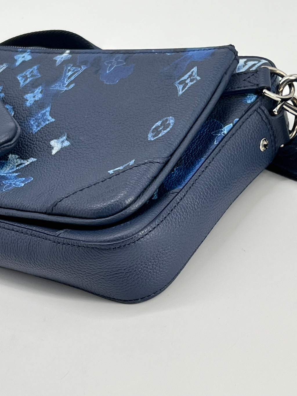 Louis Vuitton Trio Messenger Blue MonogramWatercolor Shoulder Bag