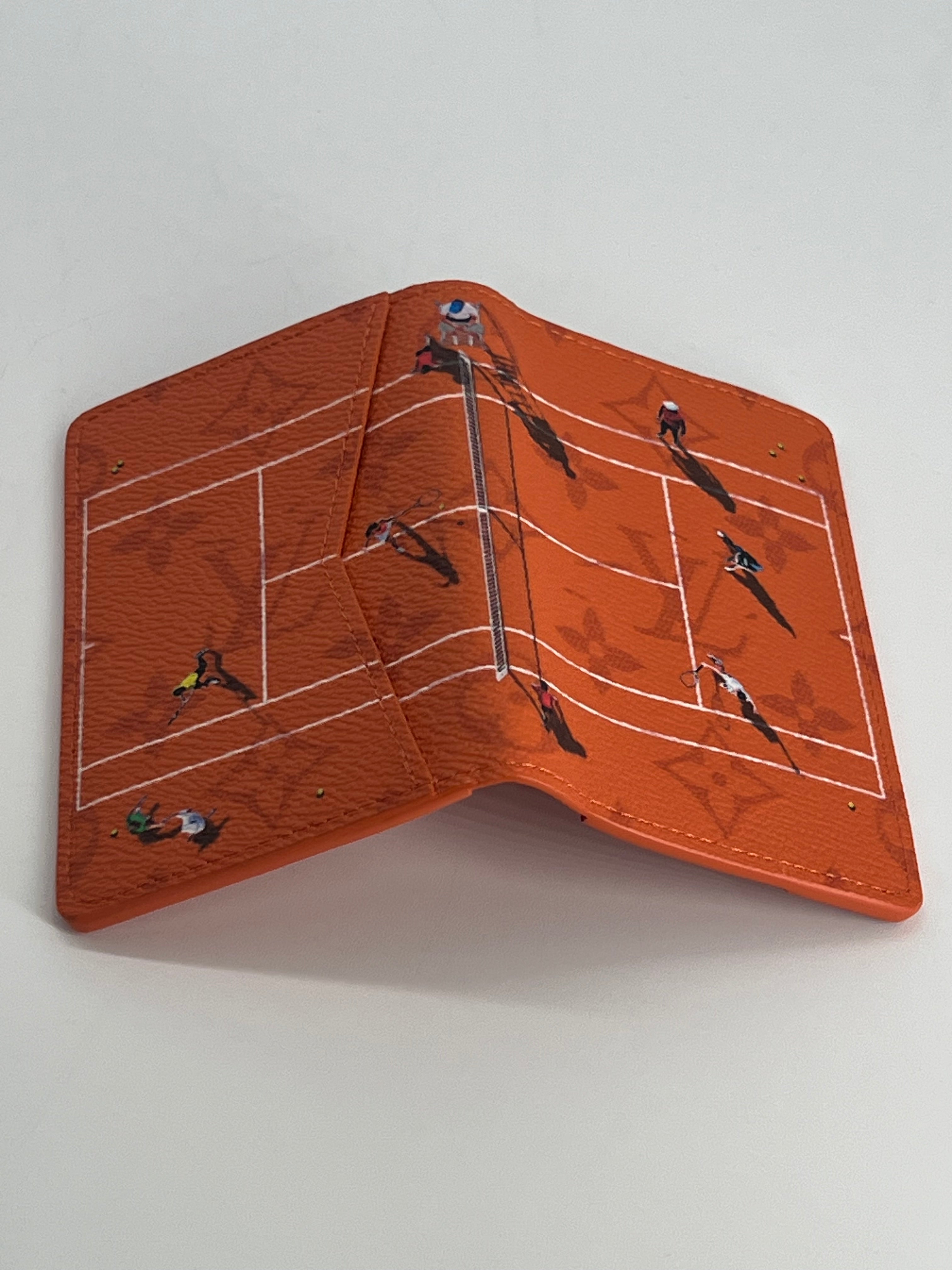 Louis Vuitton Pocket Organizer Monogram Brick Orange Tennis Clay