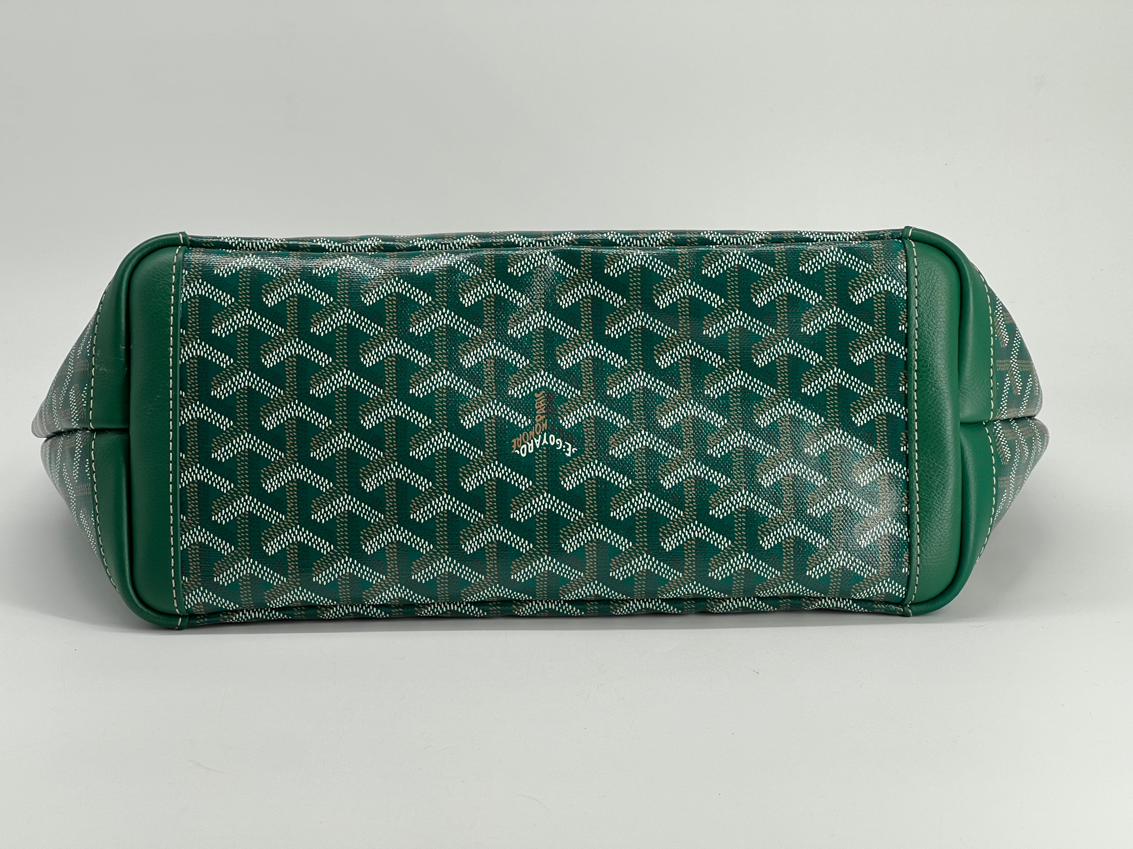 Goyard Goyardine Artois PM Green Tote Bag