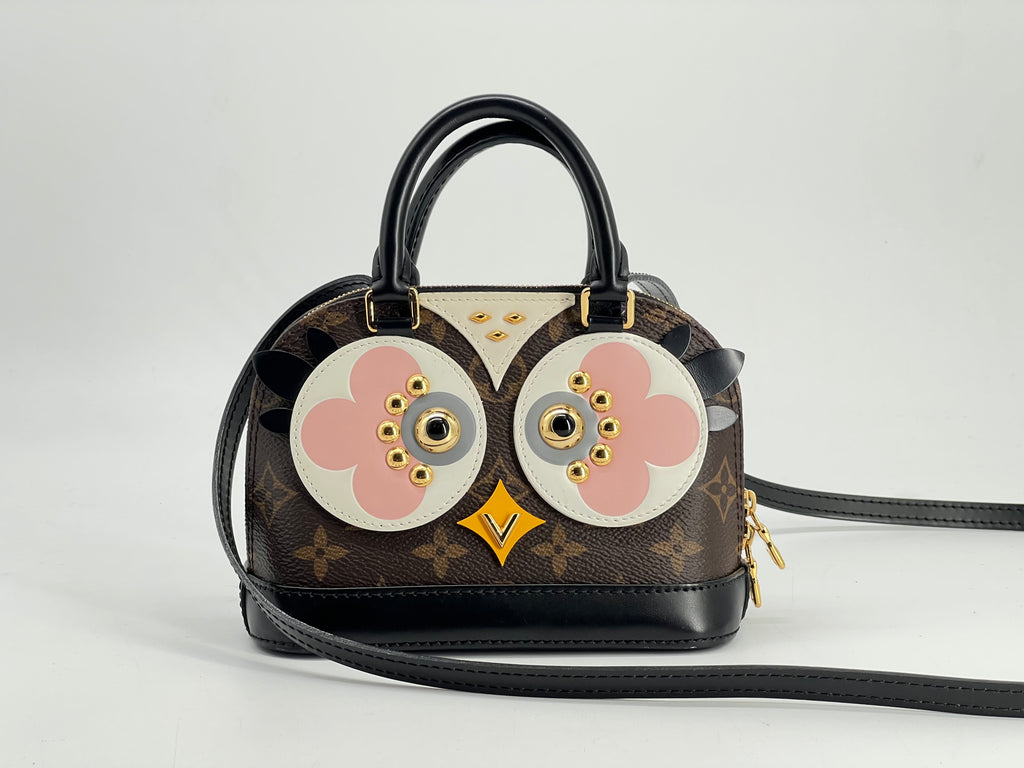 Louis Vuitton Nano Alma Lovely Birds Monogram Canvas Crossbody Bag